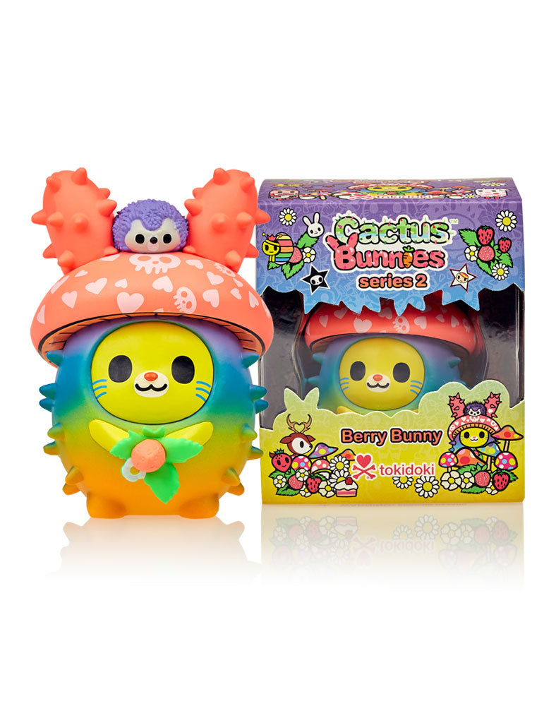 Cactus Bunnies Series 2 Berry Bunny - Limited Edition Collectible Figurine for Home Decor, Gift & Cactus Lovers | Perfect for Shelf Display, Office Desk & Plant Decorations