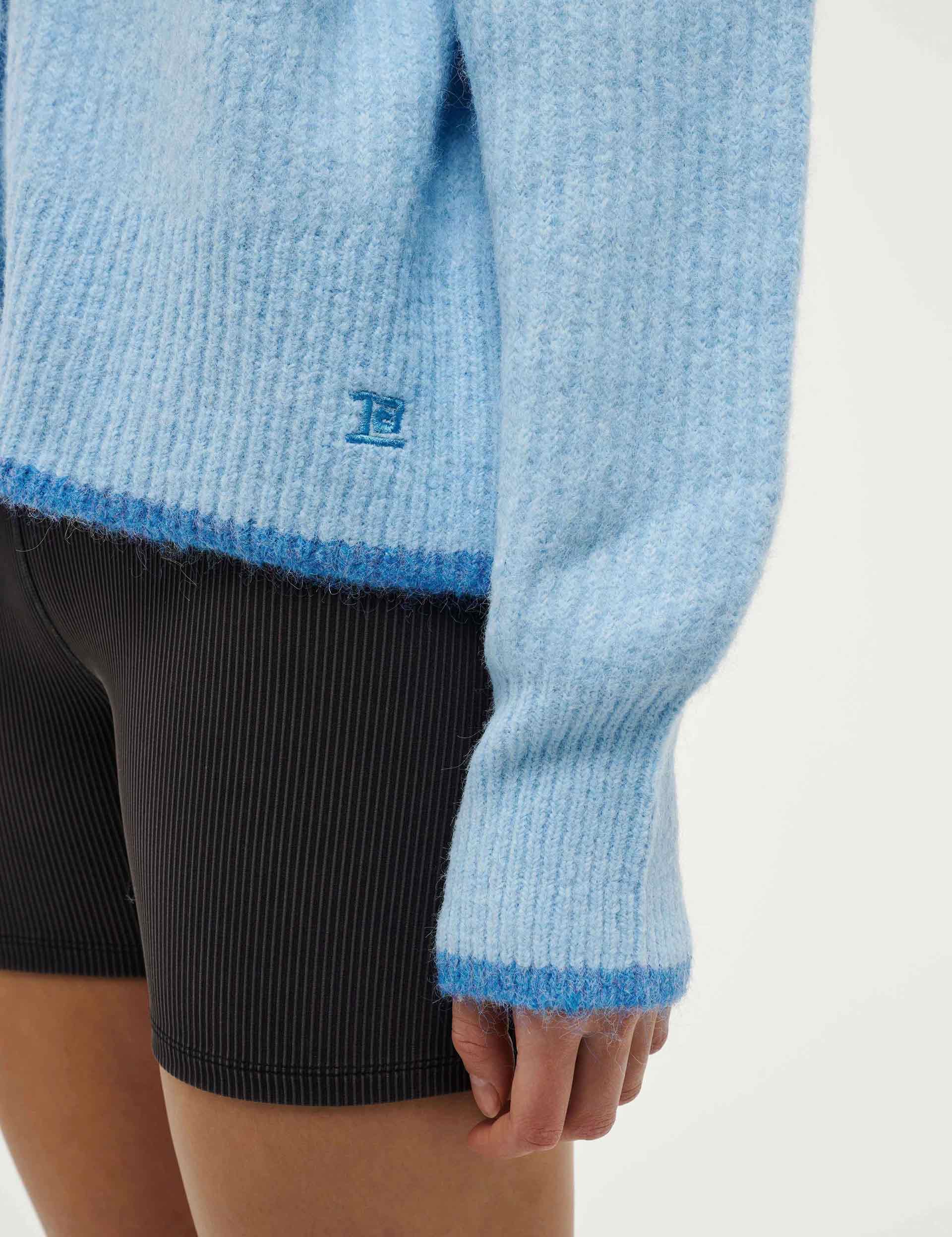 Illuminate Knit Sweater - Soft & Cozy Sky Blue Pullover for Women | Perfect for Casual Outfits, Layering & Fall Fashion