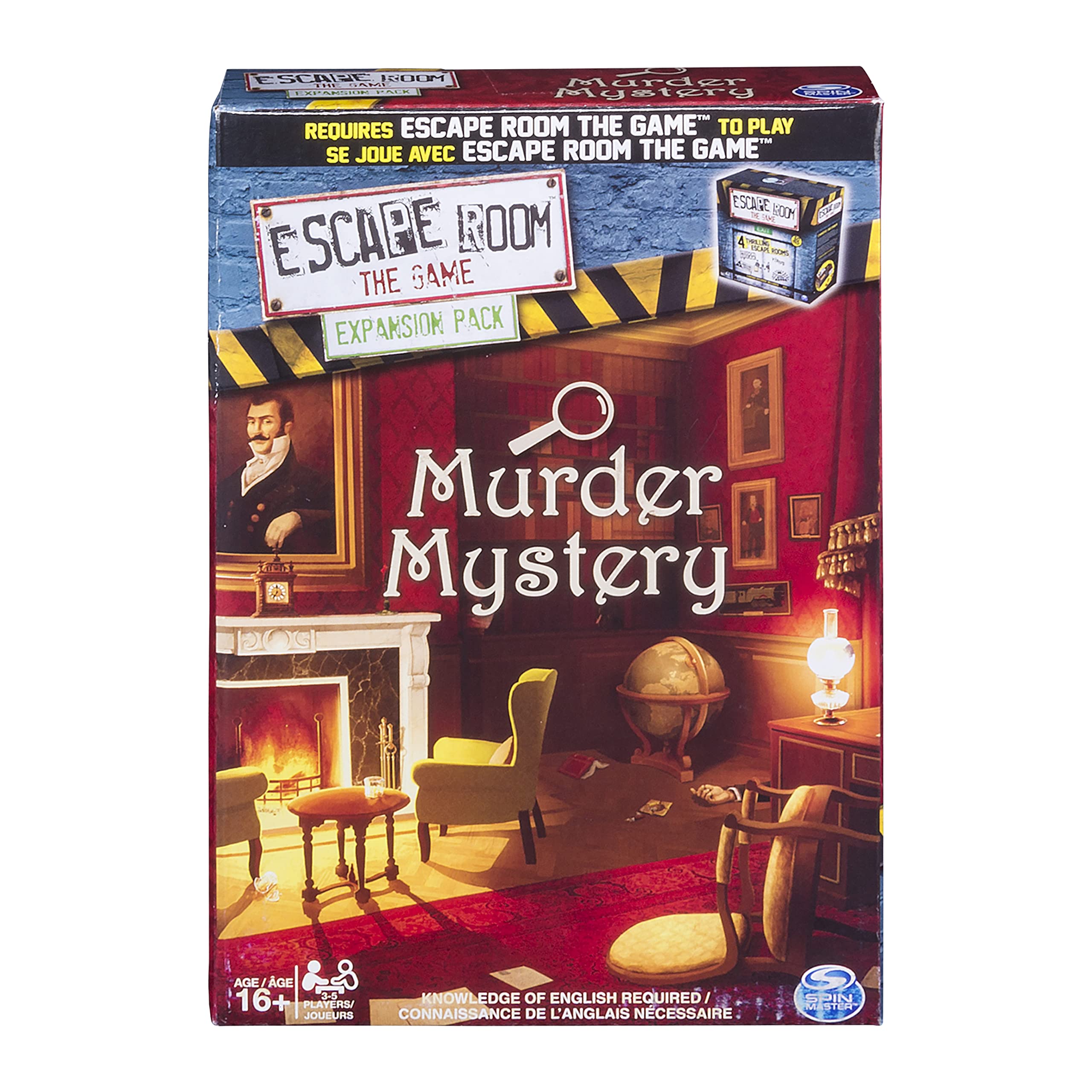 Spin Master Games - Escape Room Expansion Pack - Murder Mystery Game - Family Board Game for Adults & Teens - Perfect for Game Nights & Parties
