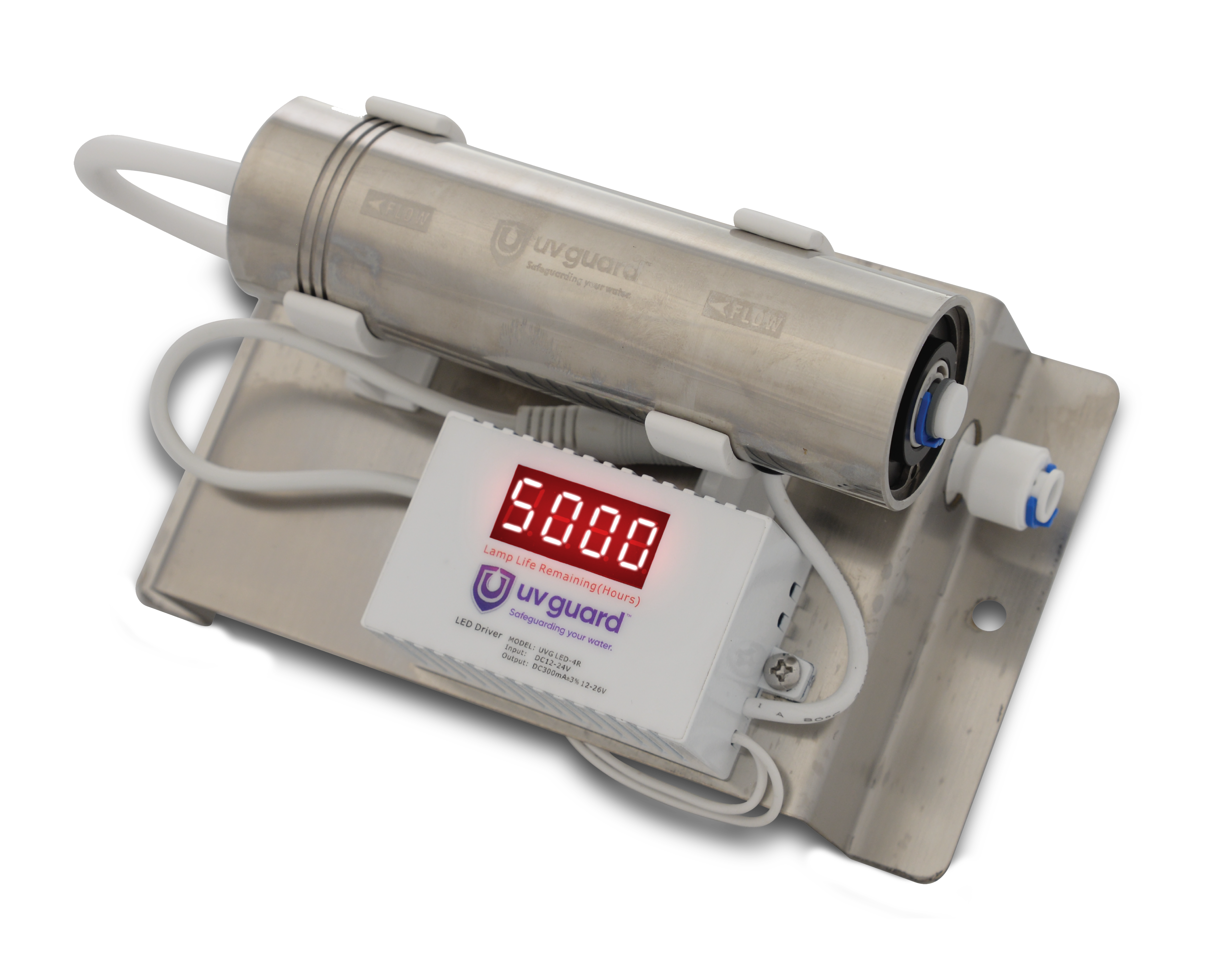 UV Guard LED Series Mini Caravan UV Water Purifier System - 4LPM Flow Rate for RV, Camping & Outdoor Water Disinfection