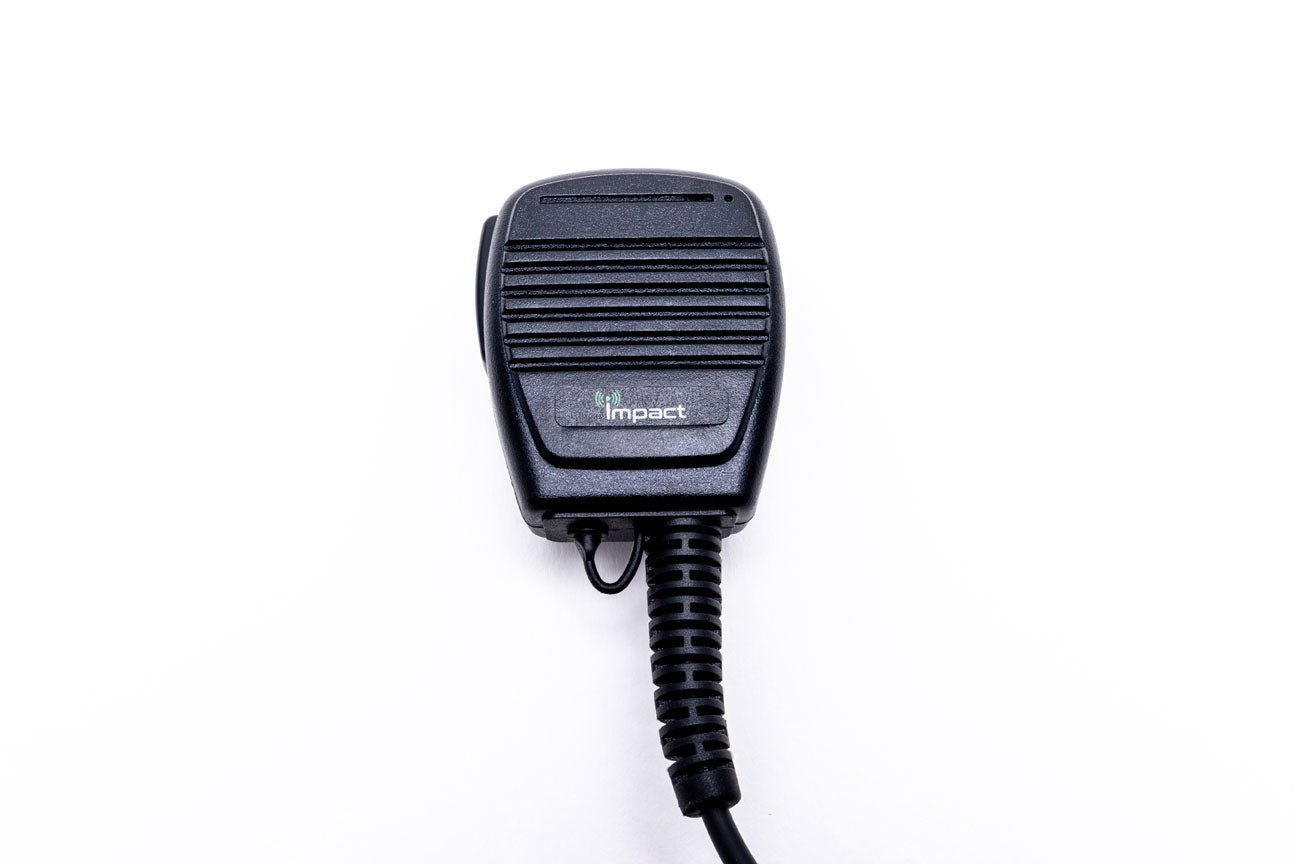 Impact Gold Series Medium Duty Two-Way Radio Remote Speaker Mic with 3.5mm Accessory Jack - M2 GRSM HD1 - Durable Communication Headset for Construction, Security & Outdoor Activities