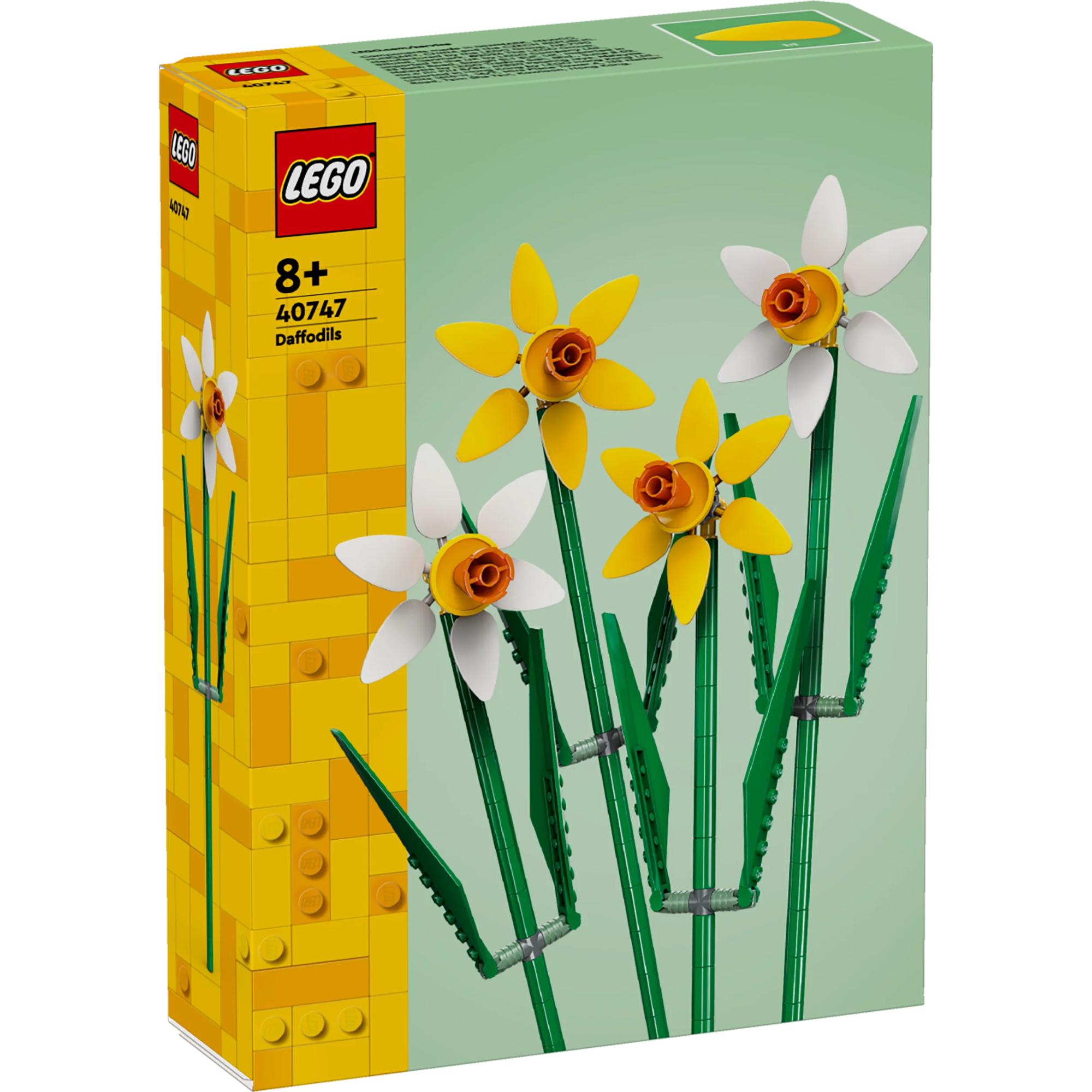 LEGO Iconic Daffodils Flower Building Set (40747) - Creative DIY Home Decor & Gift for Kids & Adults, Perfect for Spring Decorations & Birthday Presents