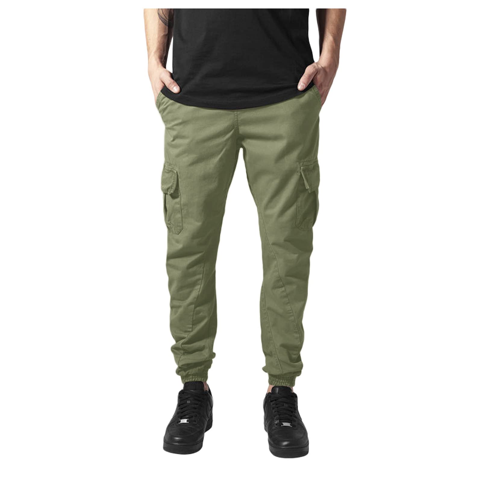 Xiloccer Men's Casual Sweatpants - Trendy Stacked Flare Golf Pants for Streetwear | Comfortable Saggy Fit for Everyday Wear & Urban Fashion