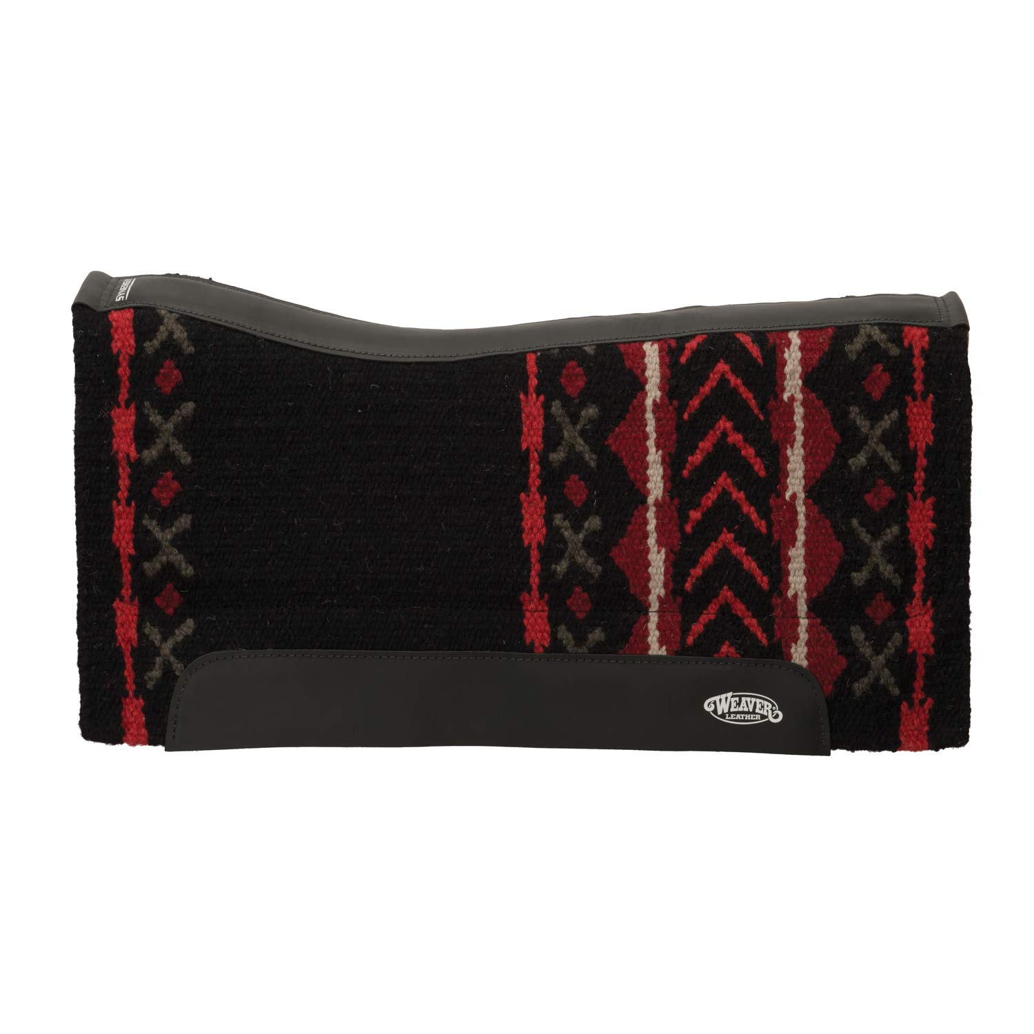 Weaver Leather Synergy™ Contoured Barrel Performance Saddle Pad for Horses - Shock Absorbing & Breathable Riding Pad for Barrel Racing, Trail Riding & Western Equestrian Sports