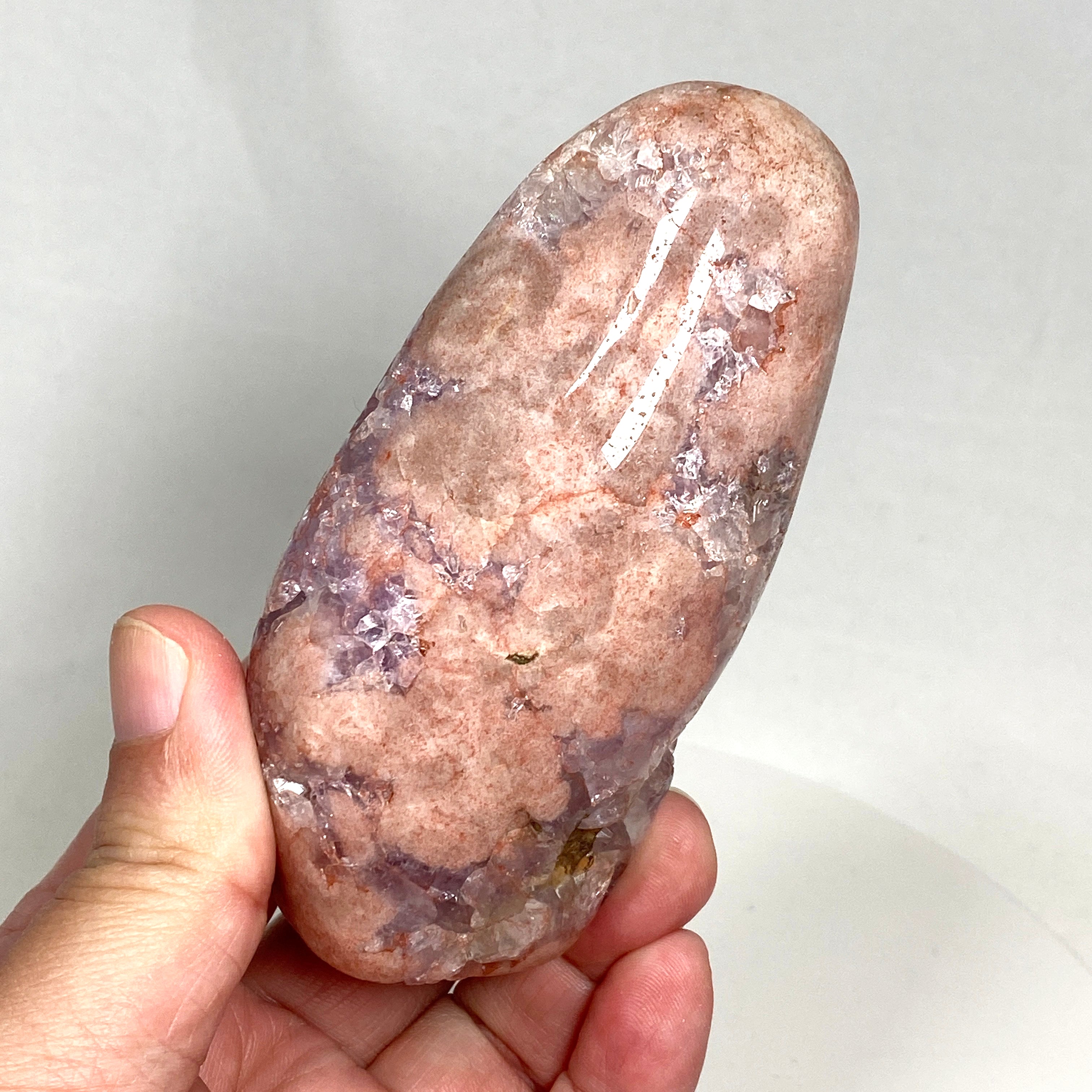 Natural Pink Amethyst Freeform Stone - Healing Crystal for Meditation, Yoga & Home Decor (PAF 03) | Perfect for Spiritual Gifts, Reiki Energy Work & Positive Vibes