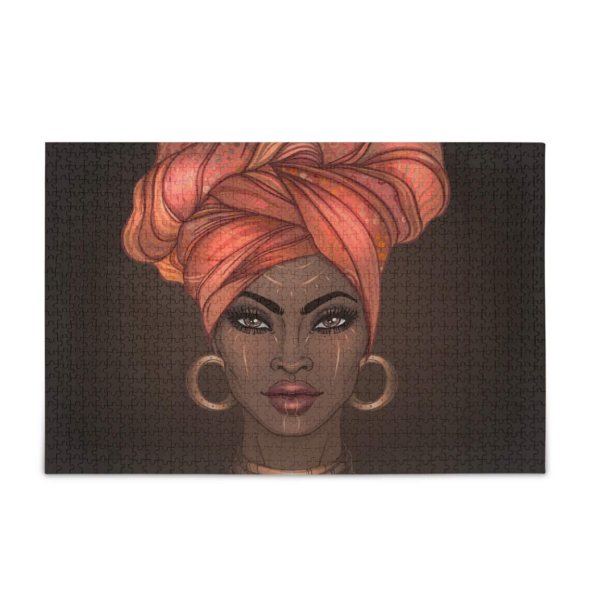 500 Piece Jigsaw Puzzles for Adults & Kids - African American Girl Art Puzzle (15x20 Inch) | Fun Family Game, Birthday Gift & Home Decor for Living Room