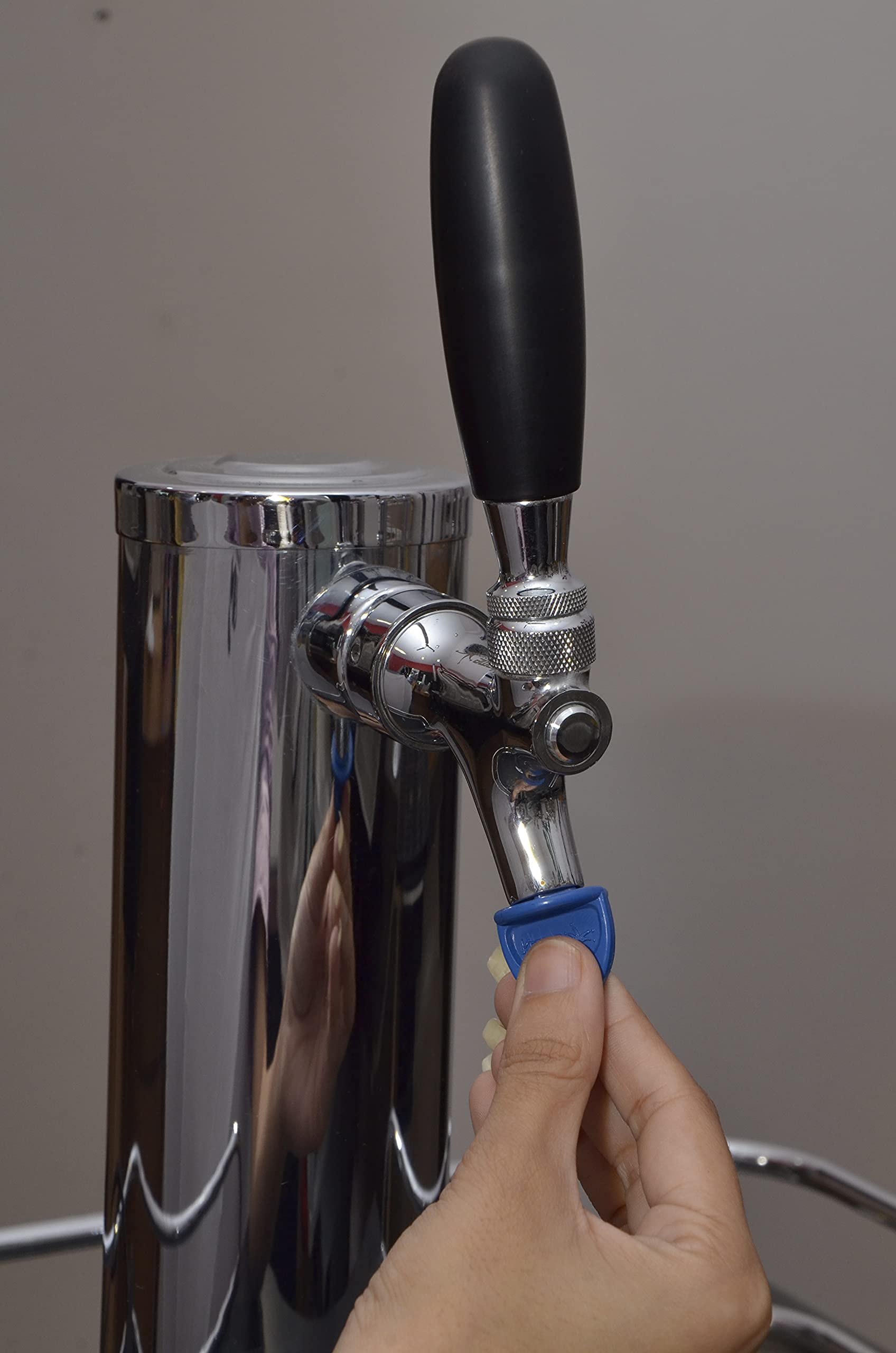 Stainless Steel 304 Draft Beer Tap Plug Brush - 5 Pack Hygienic Faucet Cleaner for Beer Kegs, Home Brewing & Bar Maintenance (Blue) - Perfect for Homebrewers, Bartenders & Commercial Use