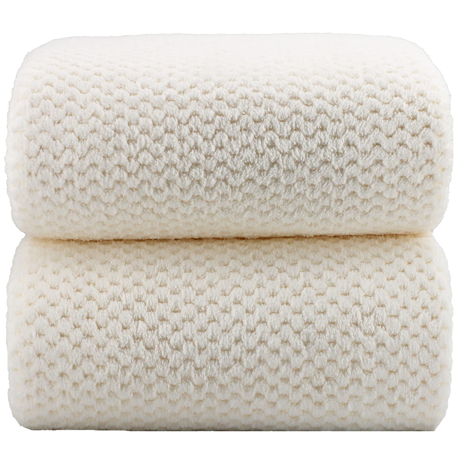 YTYC Ultra Soft Microfiber Towel Set - 2 Oversized Bath Sheets (39x78 Inch), 2 Bath Towels (29x59 Inch), 2 Hand Towels & 2 Washcloths - Highly Absorbent, Extra Large Shower Towels (80% Polyester) for Spa, Bathroom & Luxury Home Use