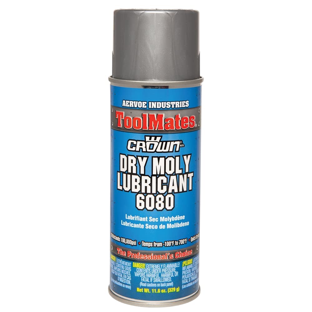 Dry Moly Lubricant Spray - 12 Pack (16 oz Cans) | Long-Lasting Friction Reduction | Ideal for Automotive, Industrial & Household Use