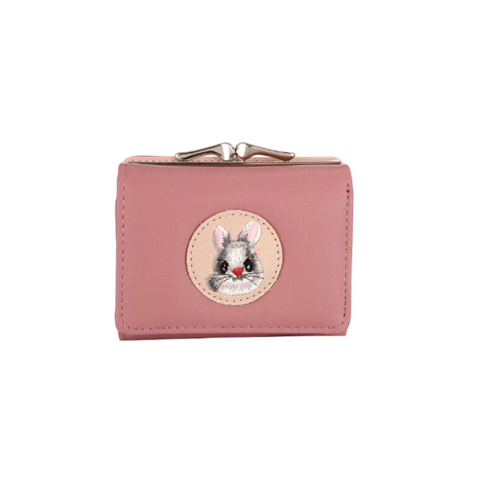 Wangchngqingwqb Women's Cartoon Leather Wallet - Stylish Ladies Clutch Purse with Card Holder & Coin Pocket (Red) - Perfect for Everyday Use, Parties & Gift Giving