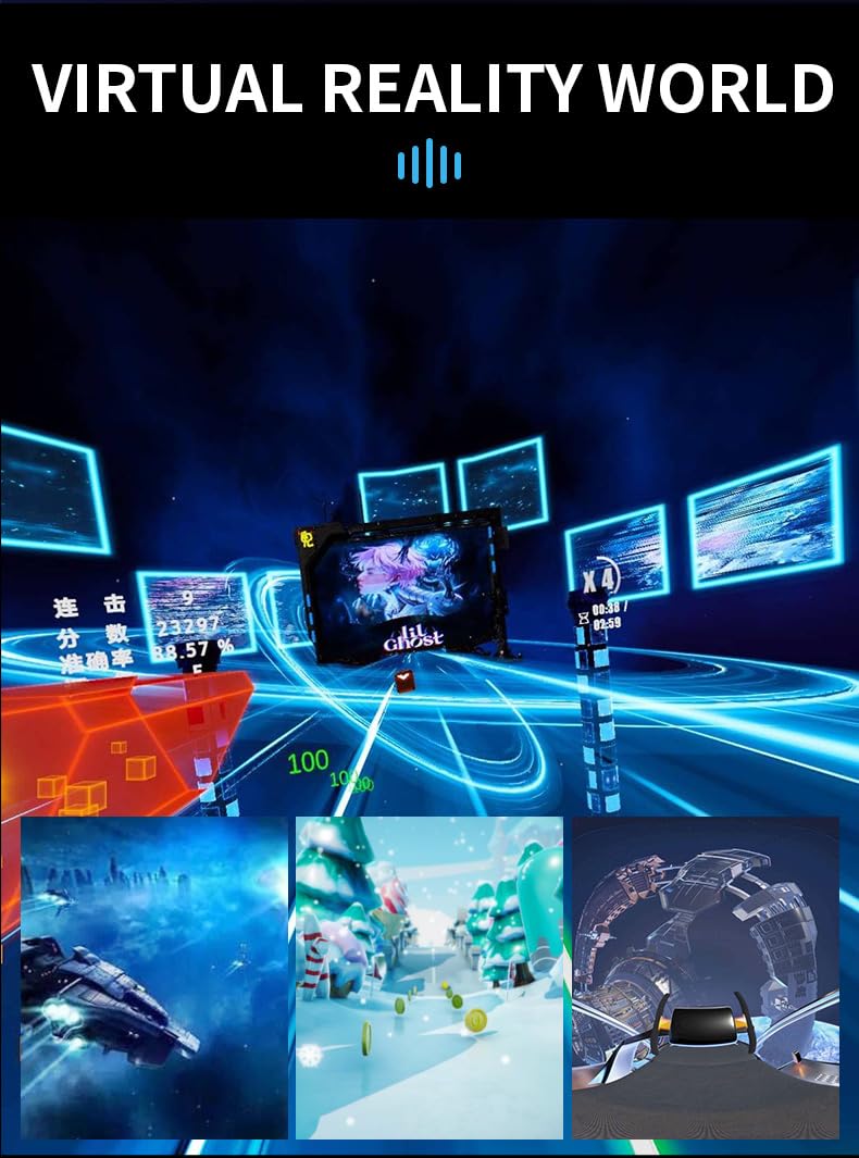 VR Headset for iPhone & Android - Virtual Reality Goggles with Pupillary & Focal Adjustment for 4.7-7.2