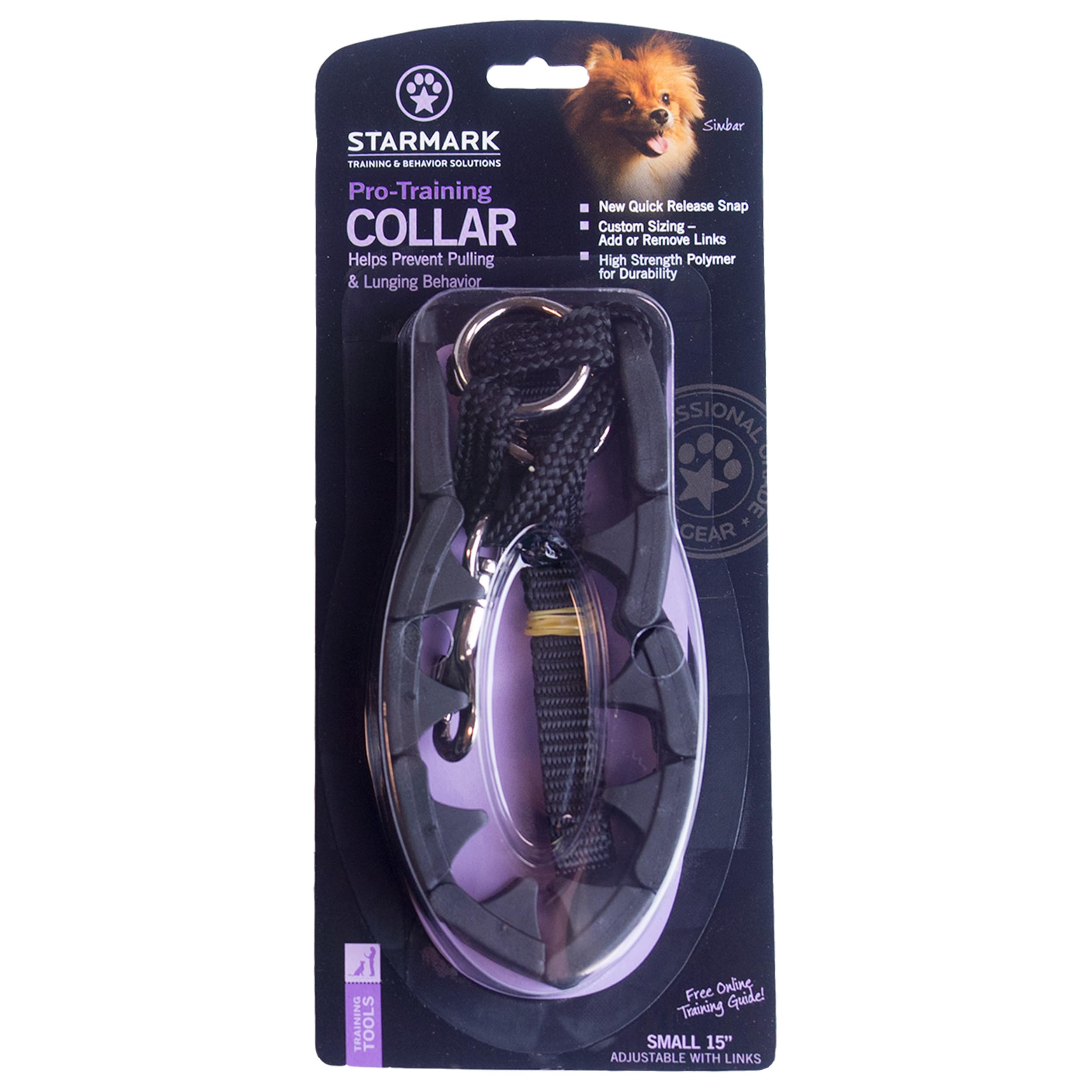 Starmark Pro-Training Dog Collar Small - Adjustable Nylon Puppy Training Collar for Small Dogs - Perfect for Obedience Training, Walking & Outdoor Adventures