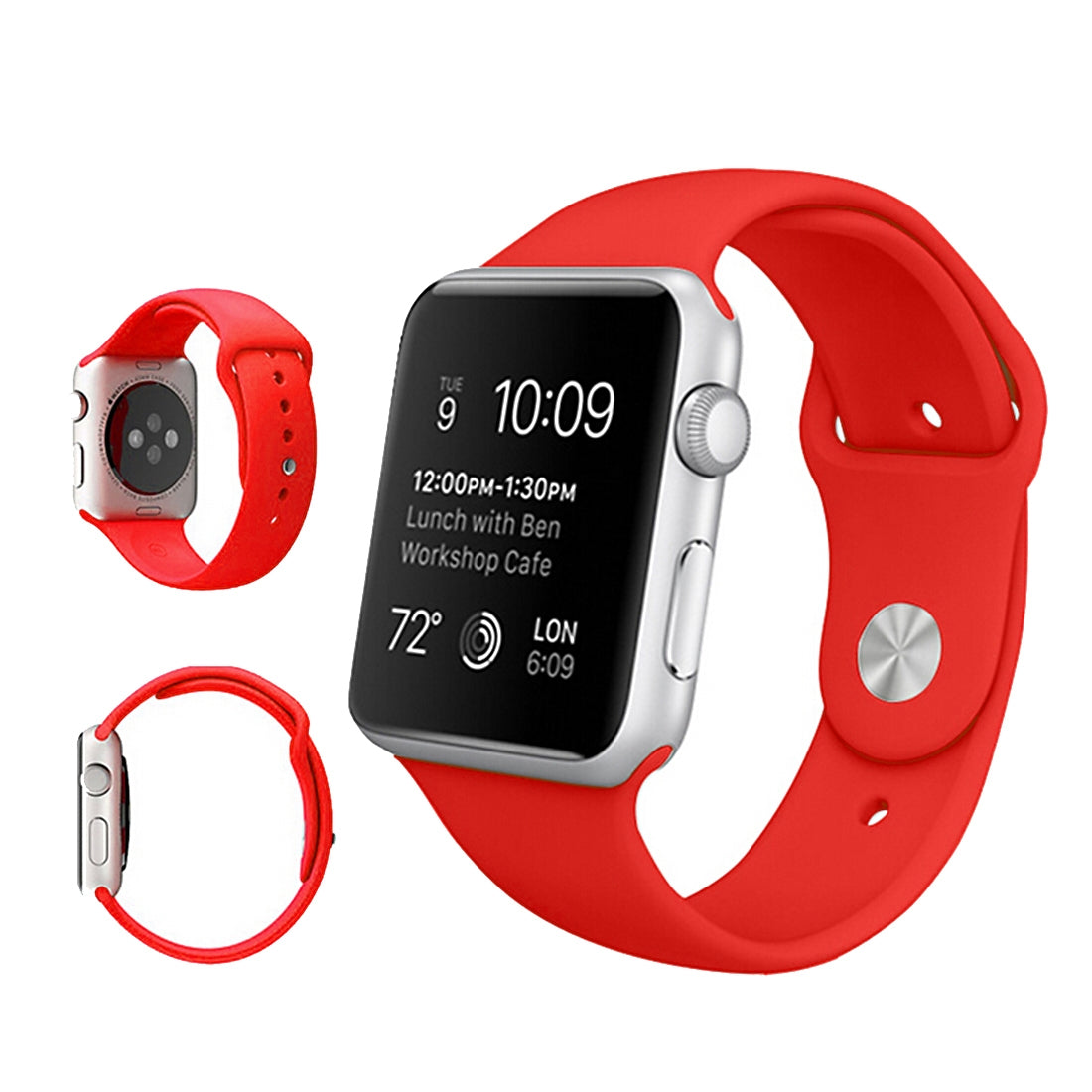 Premium Bracelet for Apple Watch Ultra 49mm & Ultra 2 49mm / Series 9,8,7 45mm / SE 3,SE 2,6,SE,5,4 44mm / 3,2,1 42mm - Stylish & Durable Replacement Band for Workouts, Running & Everyday Wear