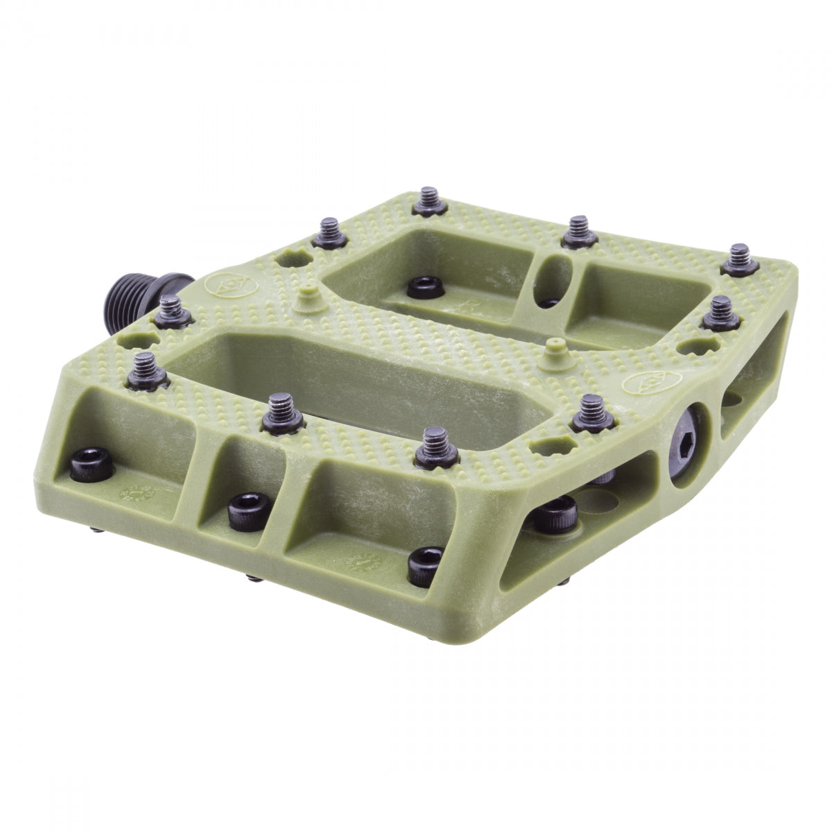 Alienation Foot Fetish 9/16in Army Green BMX Bike Pedals - Durable Mountain & Street Cycling Pedals for BMX, MTB & Commuter Bikes