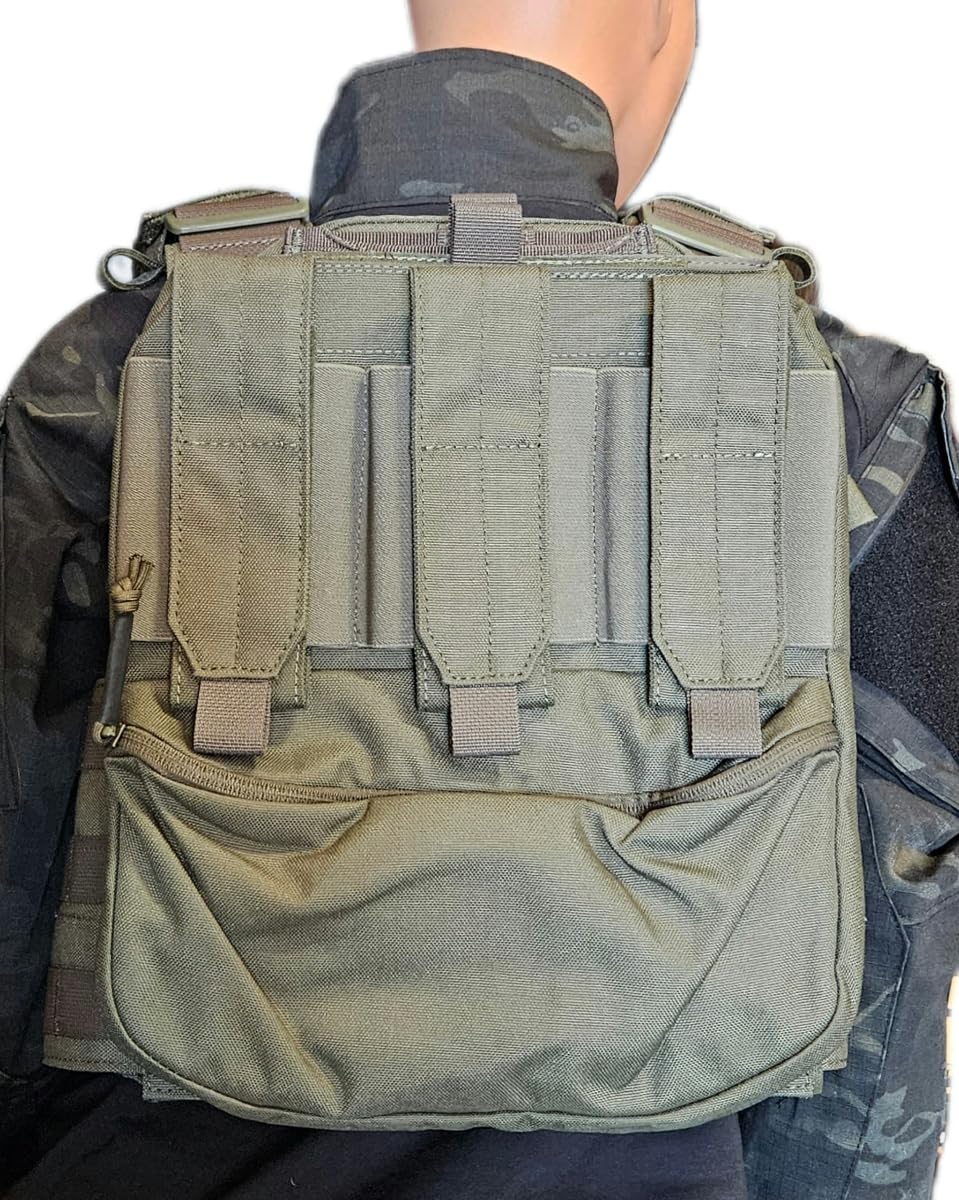 Redemption Tactical Archangel 2.0 Tactical Vest with Zippered Flatpack & Side Cummerbund Pockets - Military Gear for Outdoor Survival, Airsoft & Tactical Training