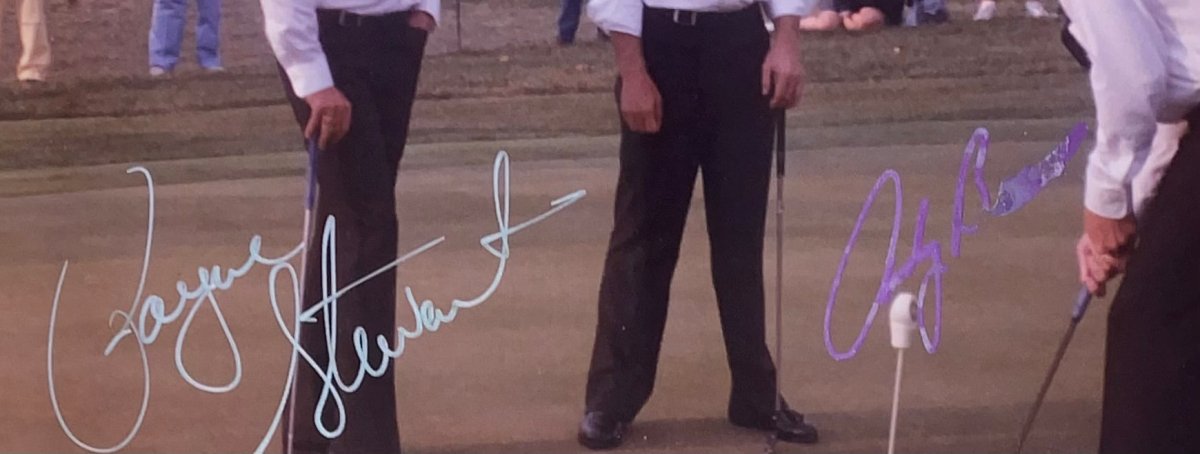 Payne Stewart & Andy Bean Autographed Framed 8x10 PGA Golf Photo - Limited Edition Collectible BH78968 | Perfect for Golf Memorabilia Displays, Man Cave Decor & Sports Fan Gifts