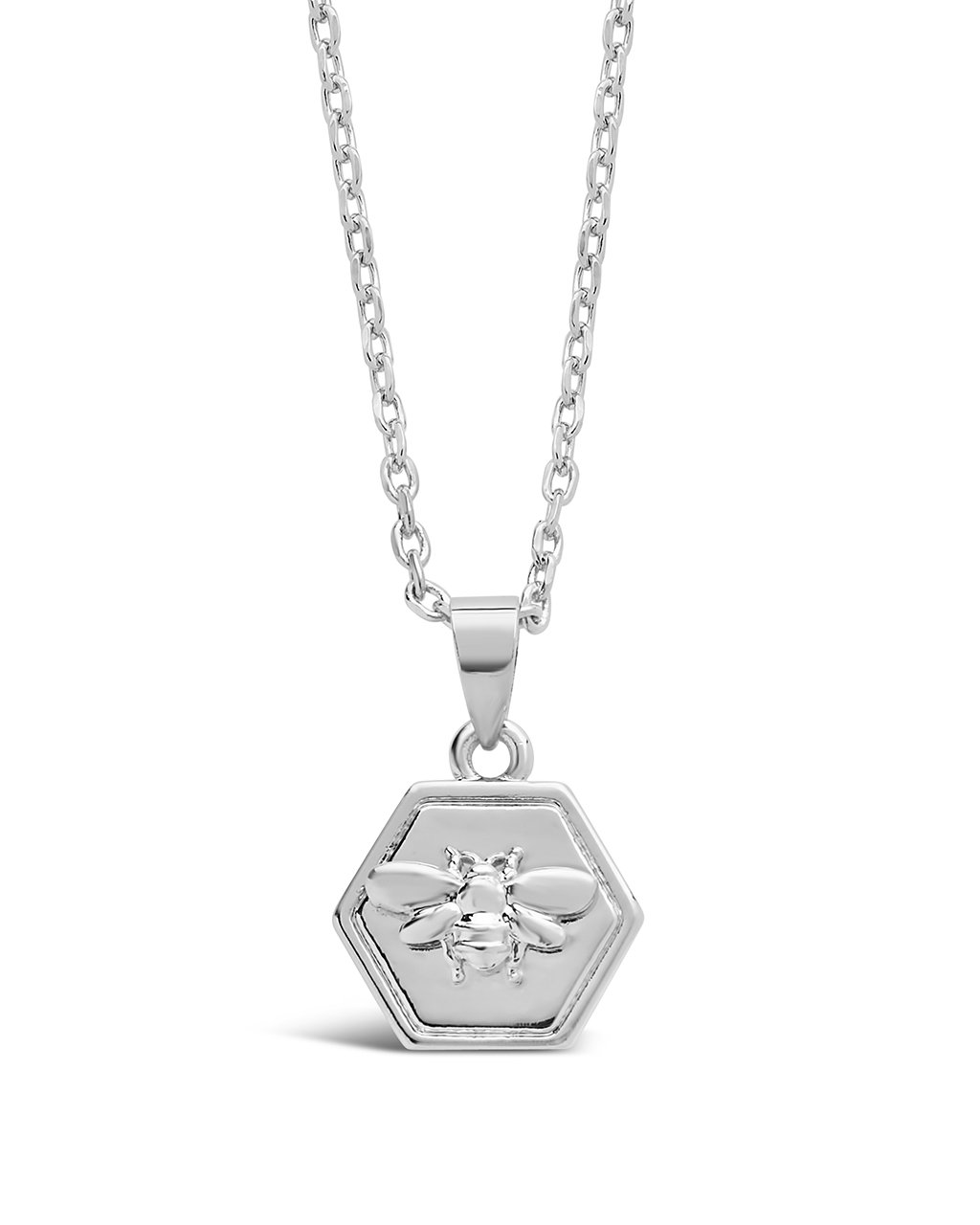 Hexagon Bee Pendant Necklace - Gold Honeycomb Jewelry for Women, Dainty Layering Necklace, Perfect for Everyday Wear & Gift Giving | Boho Chic, Nature Inspired, Casual & Formal Occasions