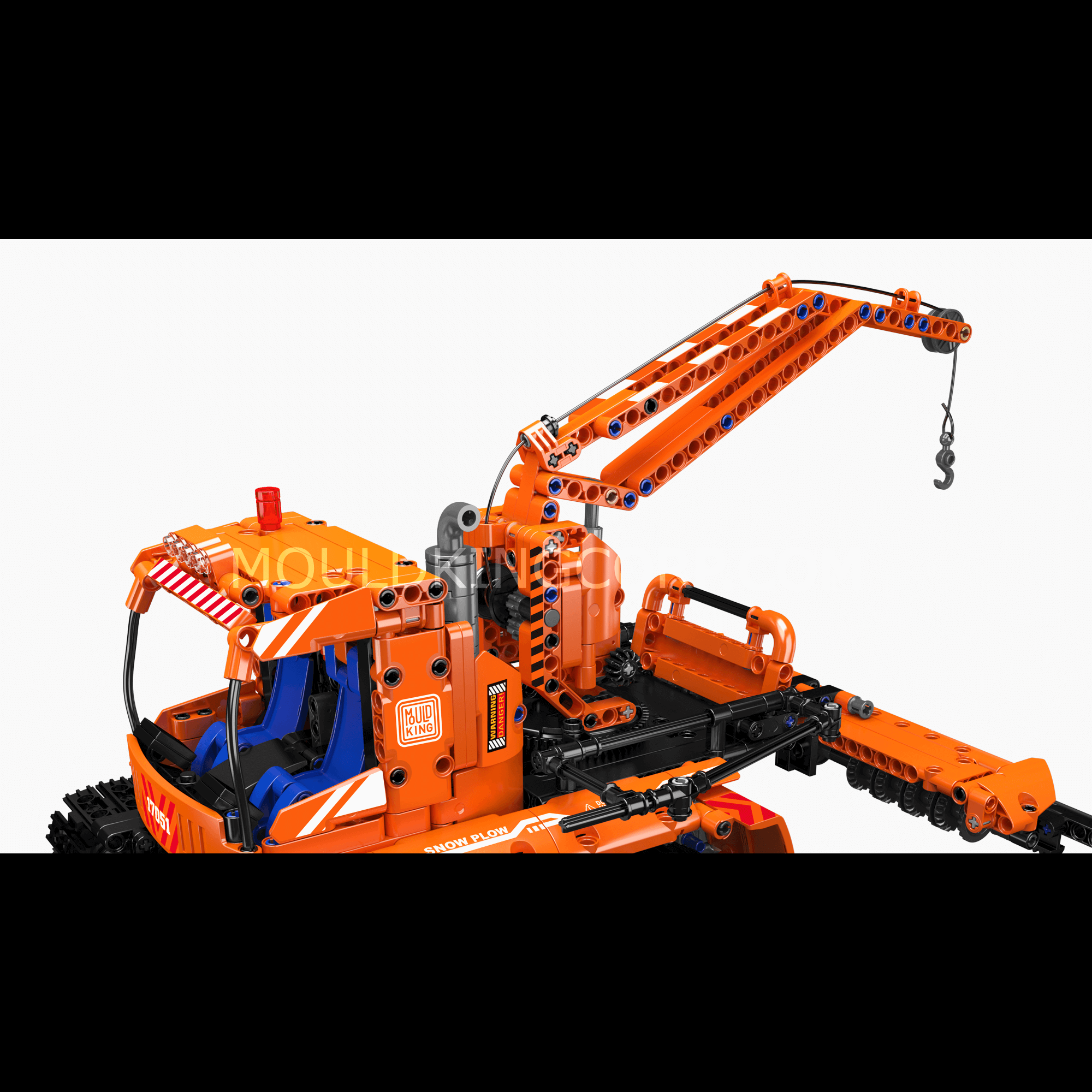 Mould King 17051 Remote Control Snow Groomer Building Kit - 1,241 Piece STEM Toy for Kids & Adults | Winter Construction Vehicle Model for Snow Play & Collectors
