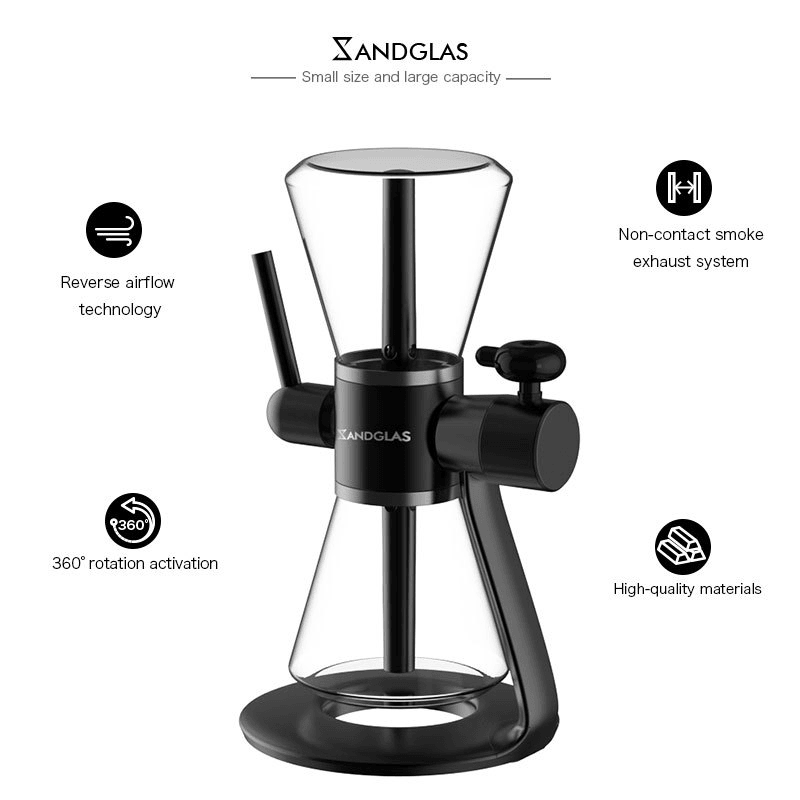 Mingvape Sandglas Rotating Gravity Bong - 360° Rotating Dual Use Water Bong for Smooth Smoking | Perfect for Home Use, Parties & Outdoor Adventures