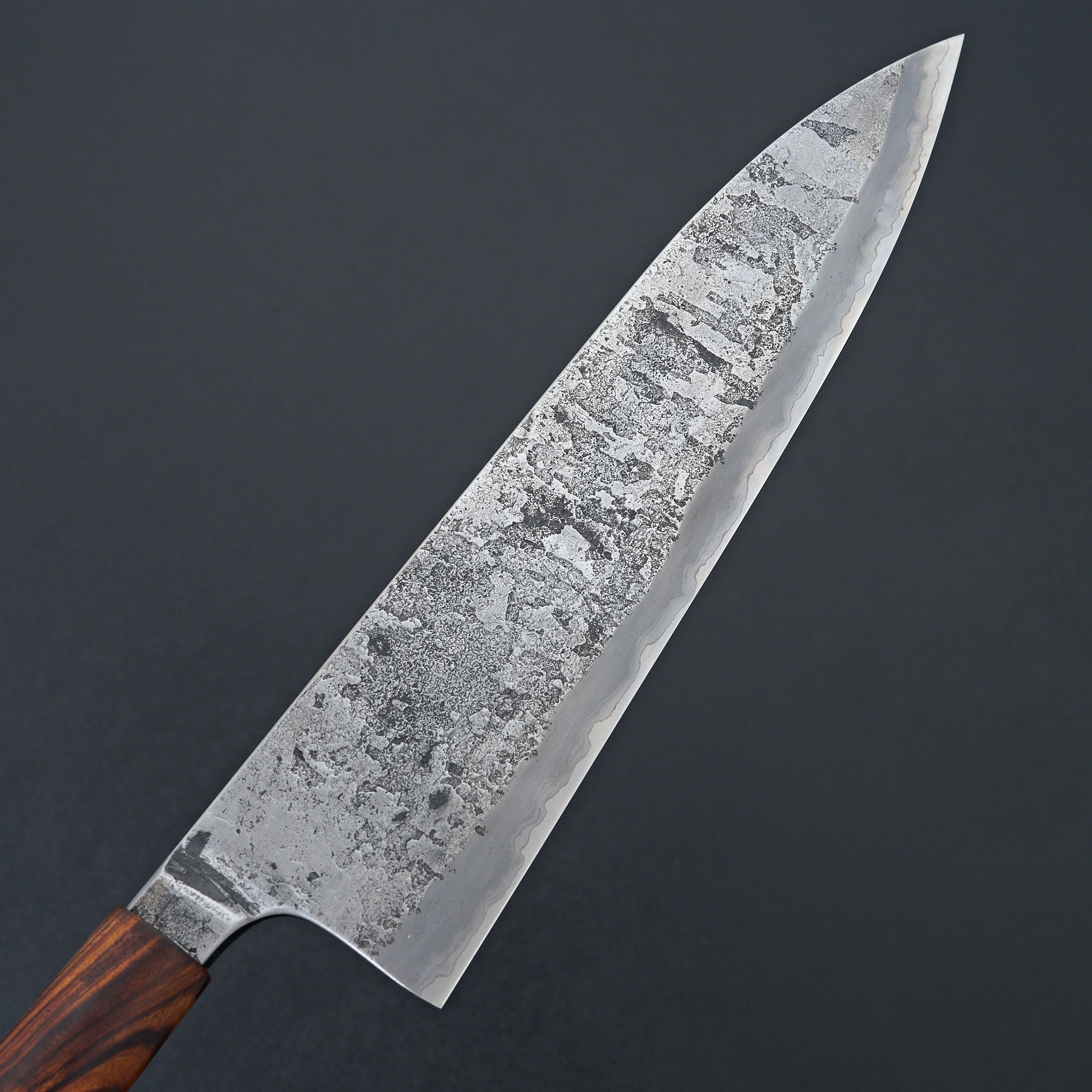 Premium Halcyon Forge 26c3 Wrought Iron Gyuto Chef Knife 250mm with Ironwood Handle - Japanese Kitchen Knife for Professional Chefs & Home Cooking, Perfect for Slicing, Dicing & Meat Cutting