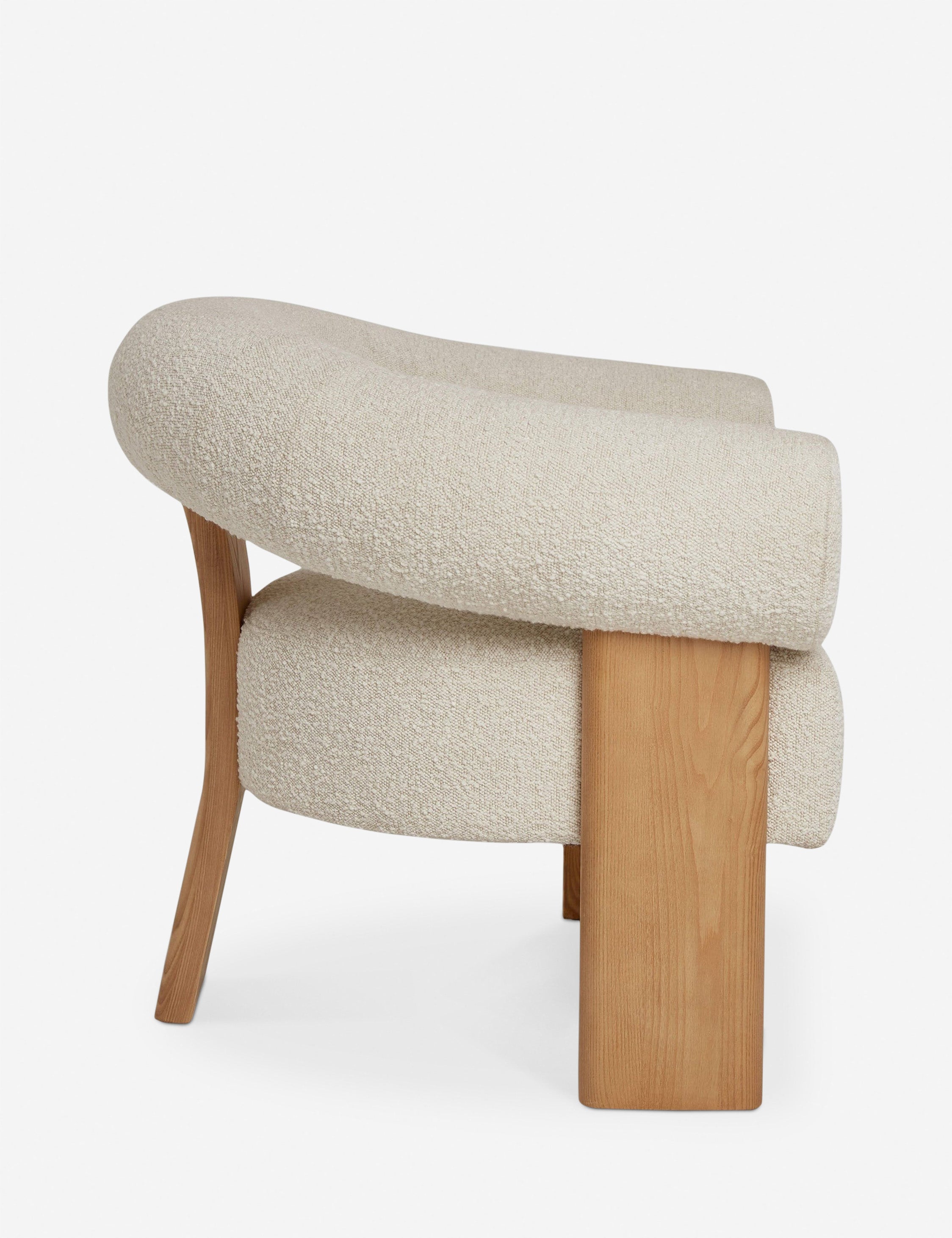 Celeste Accent Chair - Modern Upholstered Lounge Chair for Living Room, Bedroom & Office - Comfortable Reading Chair with Sturdy Wooden Legs
