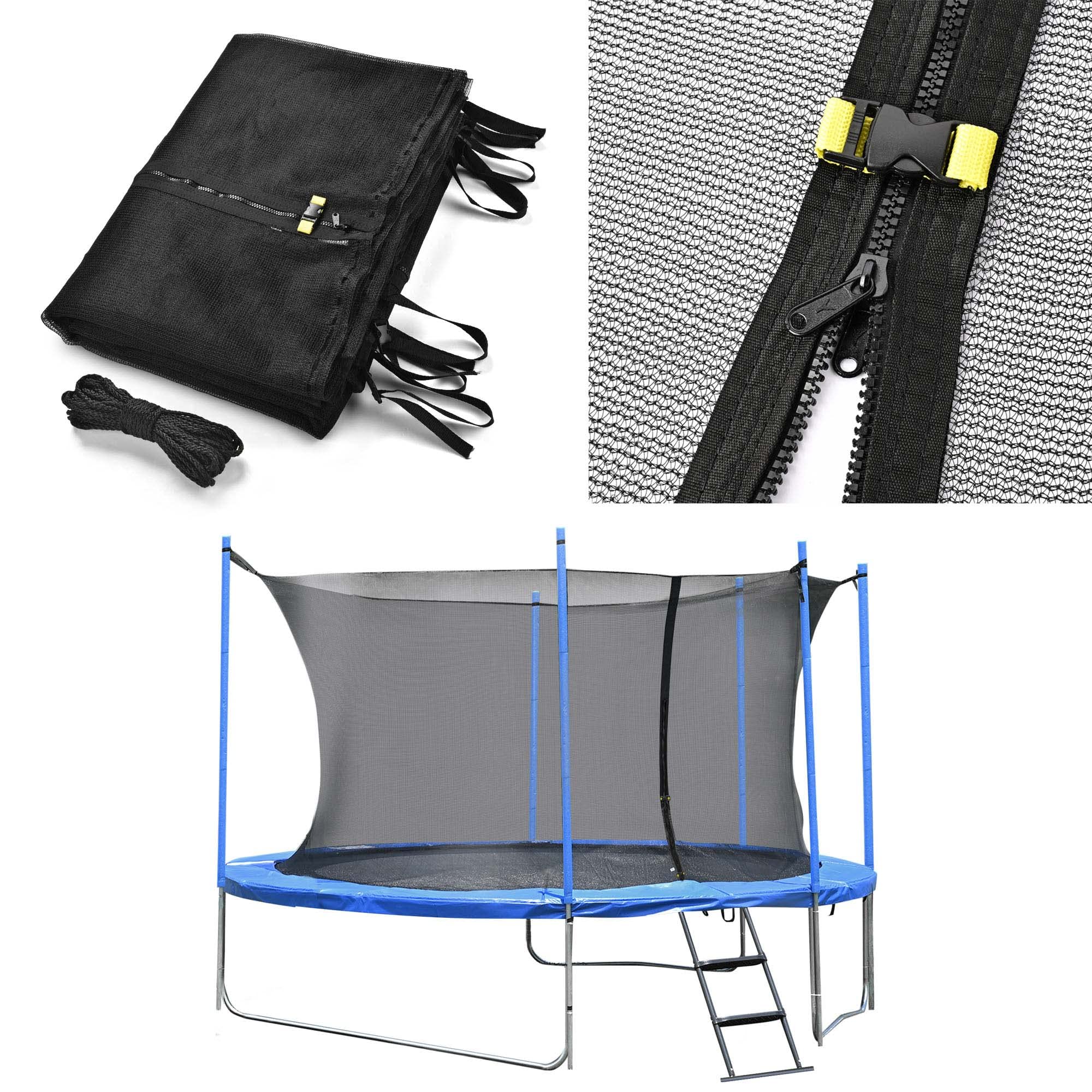 15 FT Trampoline Safety Net Replacement - Heavy Duty 6 Pole Internal Jumping Enclosure for 15 Foot Round Trampolines | Perfect for Backyard Fun, Kids Play & Outdoor Fitness