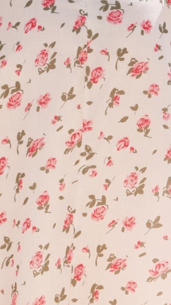 Jayda Mini Dress - Cream Floral Print Summer Dress for Women | Casual & Party Wear | Perfect for Beach, Vacation and Date Nights