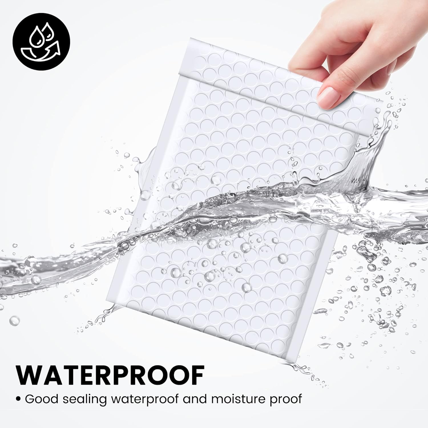 Fuxury 4x8 Inch Bubble Mailers 800Pcs Bulk - Waterproof Padded Shipping Envelopes (Usable Size 4x7