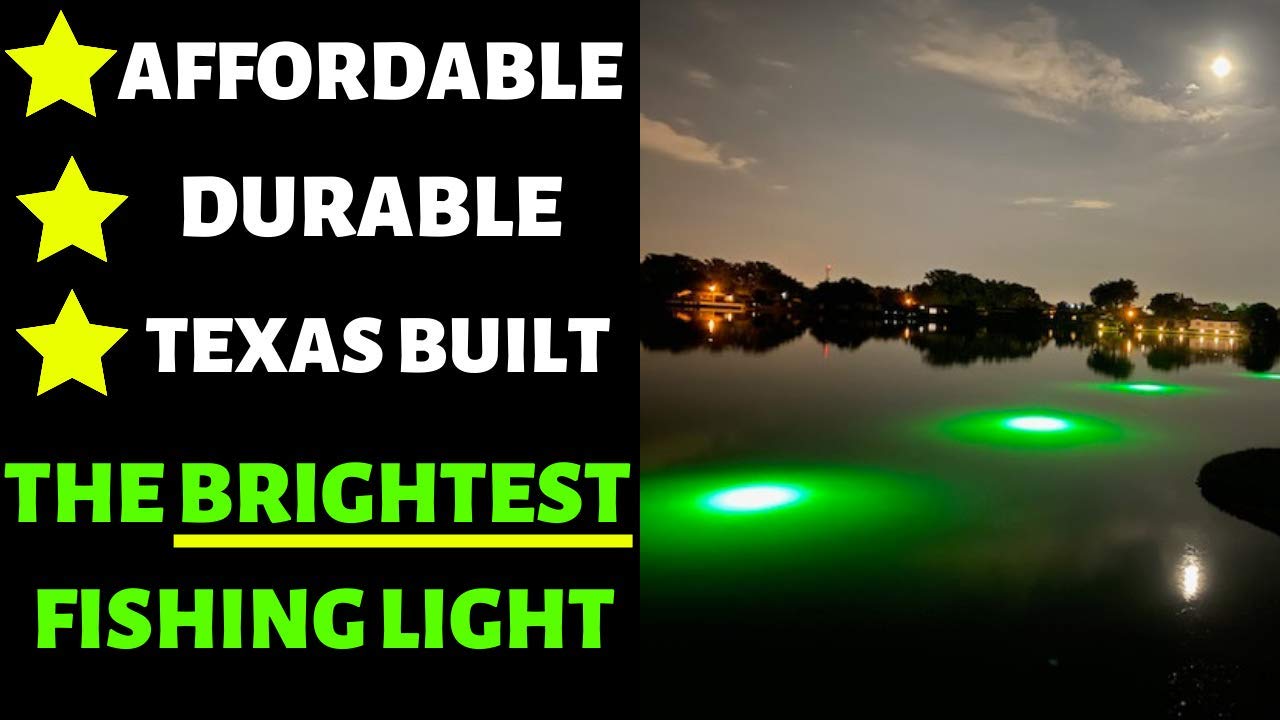 Green Blob Outdoors Underwater Fishing Lights - 12V Battery Powered LED for Snook & Crappie (15000 Lumens, Green) - Perfect for Night Fishing & Attracting Fish in Lakes & Ponds