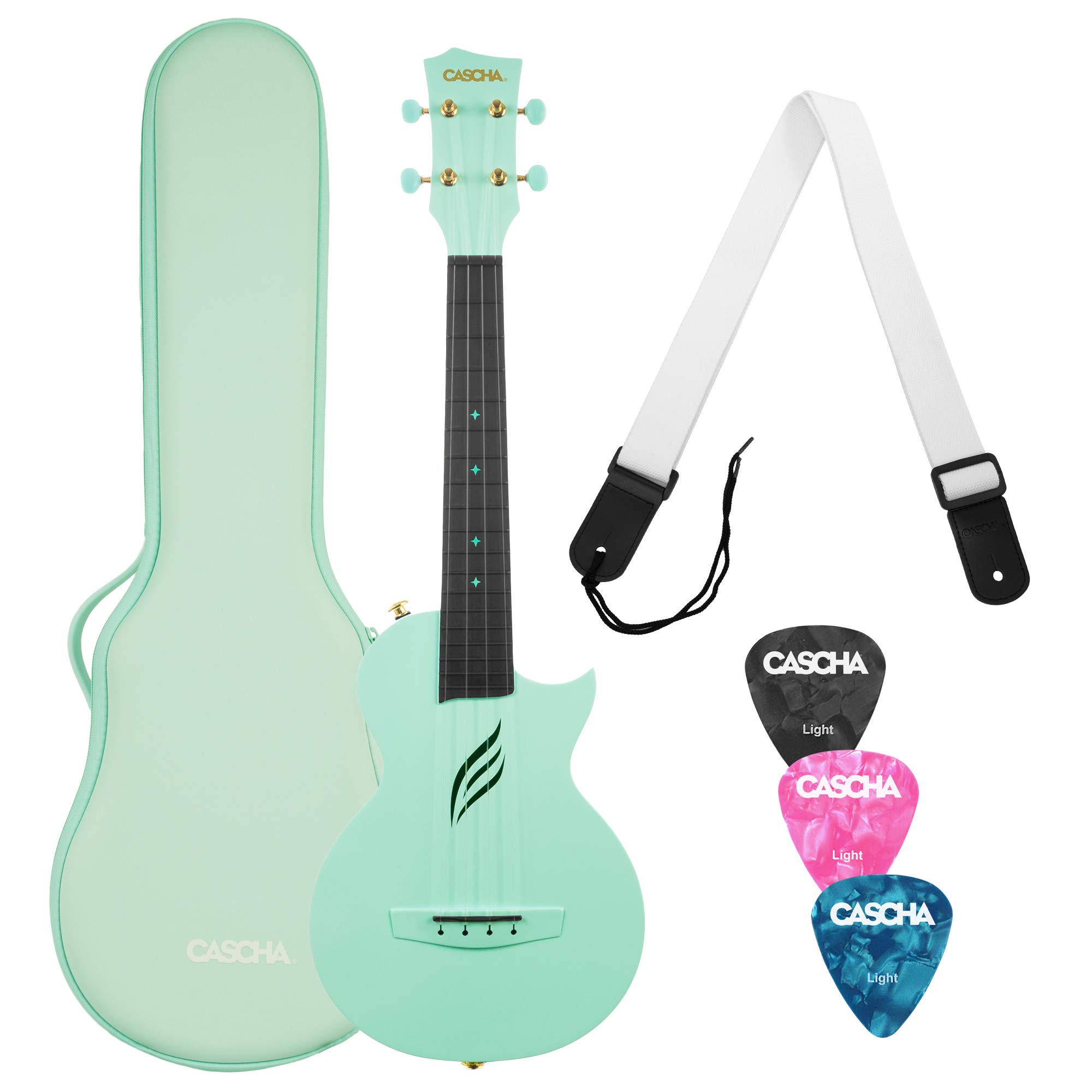 Premium Carbon Fiber Concert Ukulele Starter Kit - 23