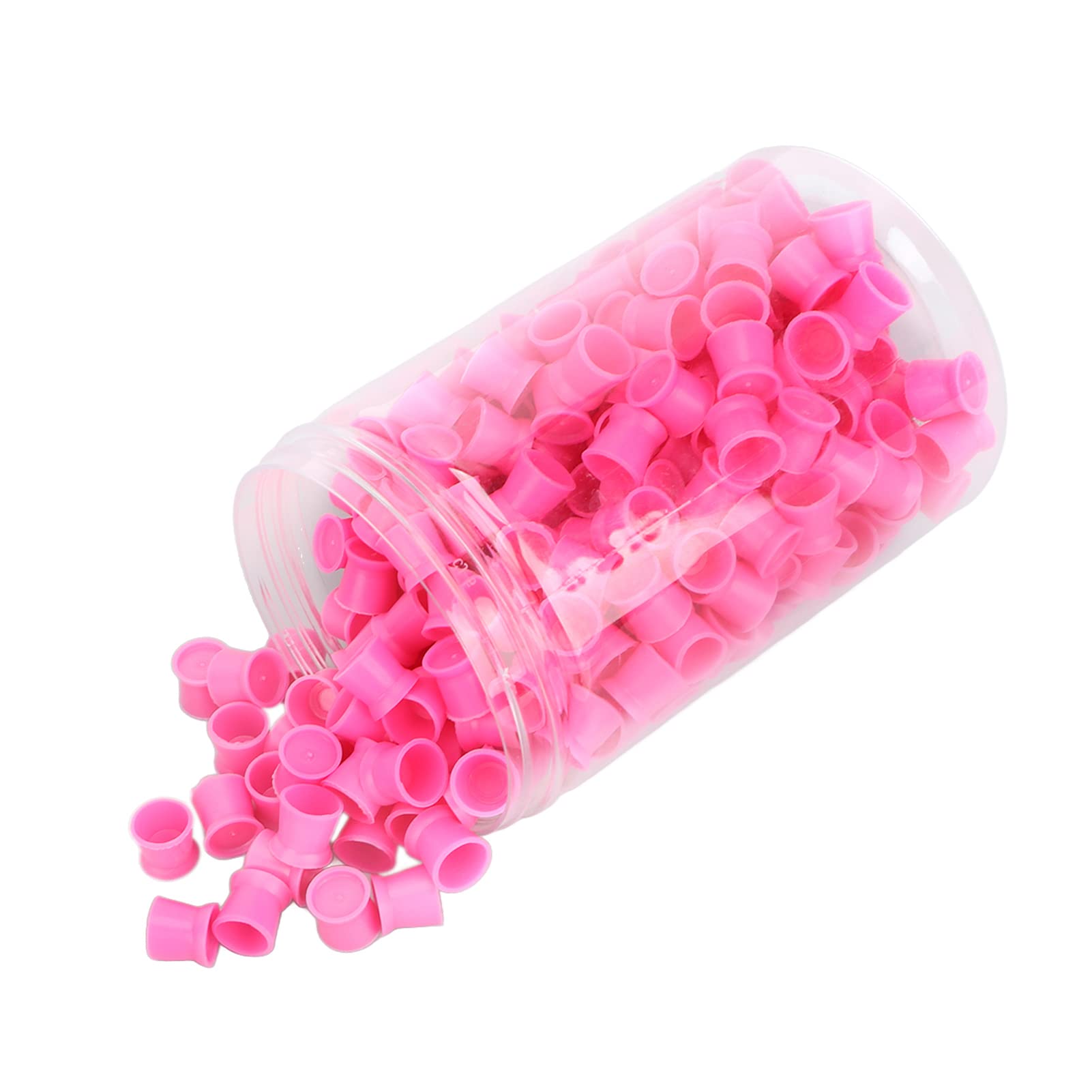 300-Piece Disposable Silicone Ink Cups for Eyebrow & Lip Tattoo Pigment - Perfect for Tattoo Artists, Microblading, and Permanent Makeup Applications