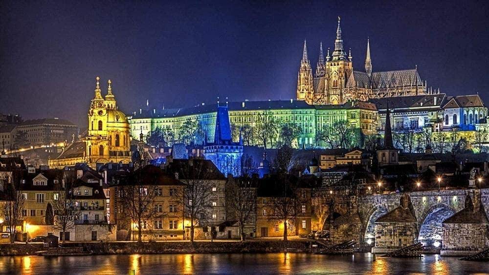 5000 Piece Classic Jigsaw Puzzle - Charles Bridge in Prague Wooden Puzzle for Adults & Kids | DIY Home Decor, Educational Toy & Holiday Gift | Perfect for Family Game Nights & Stress Relief