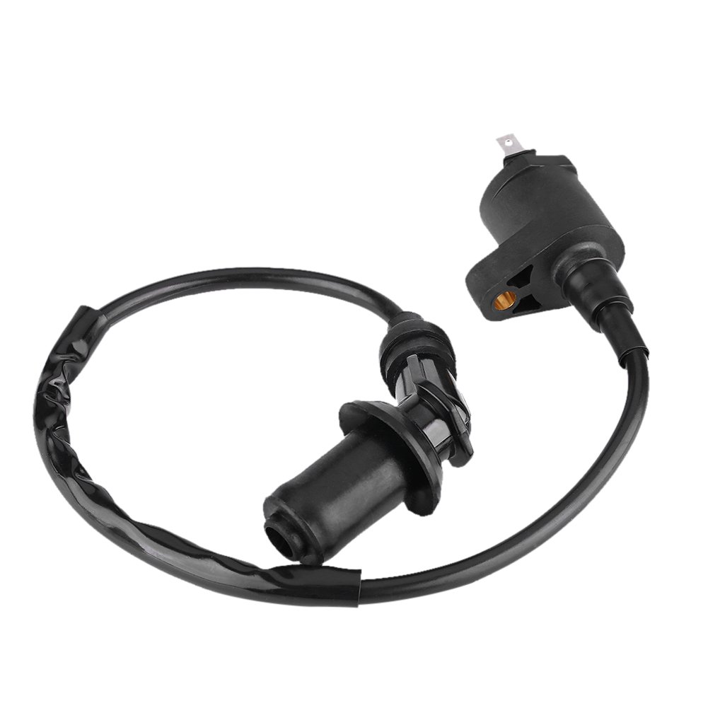 High Performance Ignition Coil for GY6 50cc-150cc ATV Scooter Moped Dirt Bike Kart - Black Motorcycle Spark Plug Coil | Compatible with 4-Stroke Engines, Off-Road Vehicles & Small Engine Repair