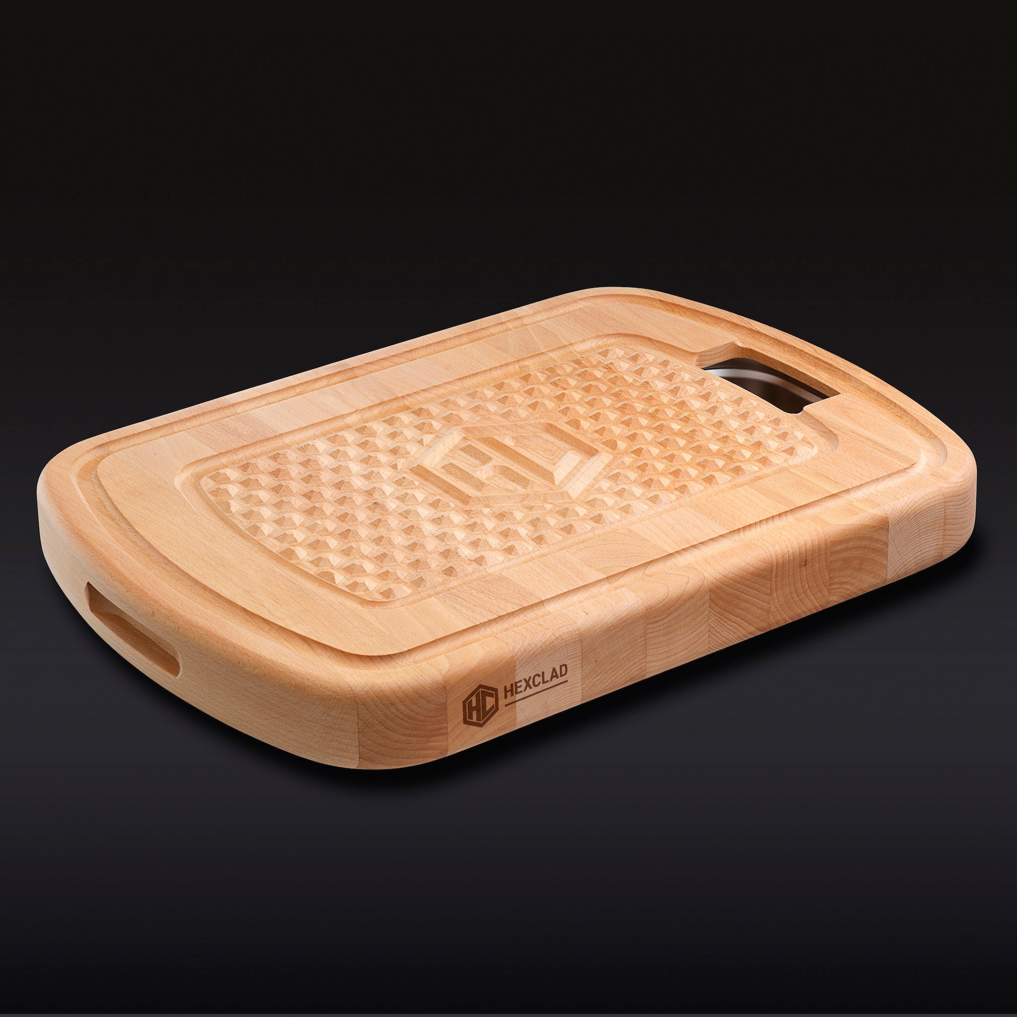 HexClad Hybrid Cutting Board - Non-Slip, Dishwasher Safe, Durable for Kitchen & BBQ - Perfect for Chopping, Slicing & Meal Prep