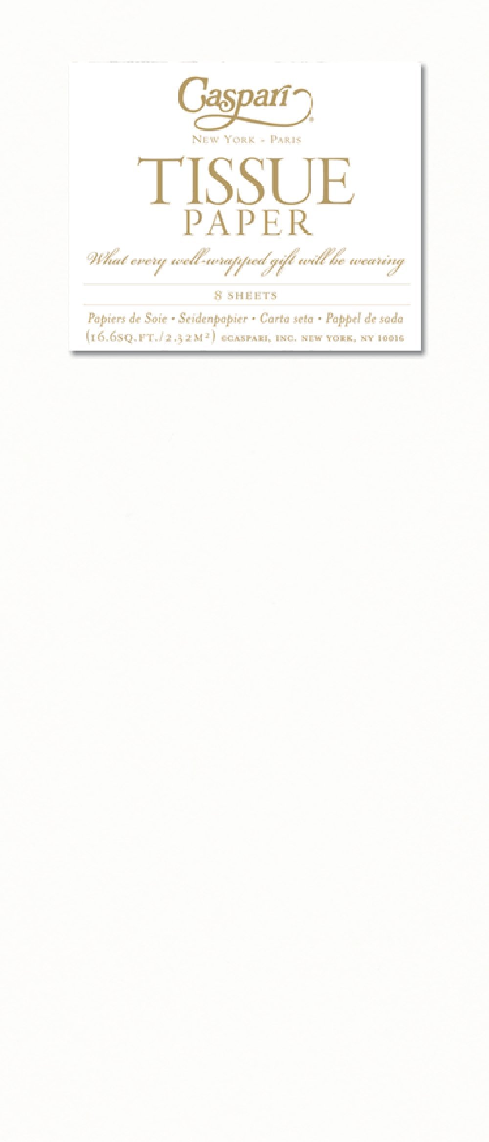 Premium White Solid Tissue Paper - 8 Sheets - Elegant Gift Wrapping & Party Decorations for Weddings, Birthdays & Special Events