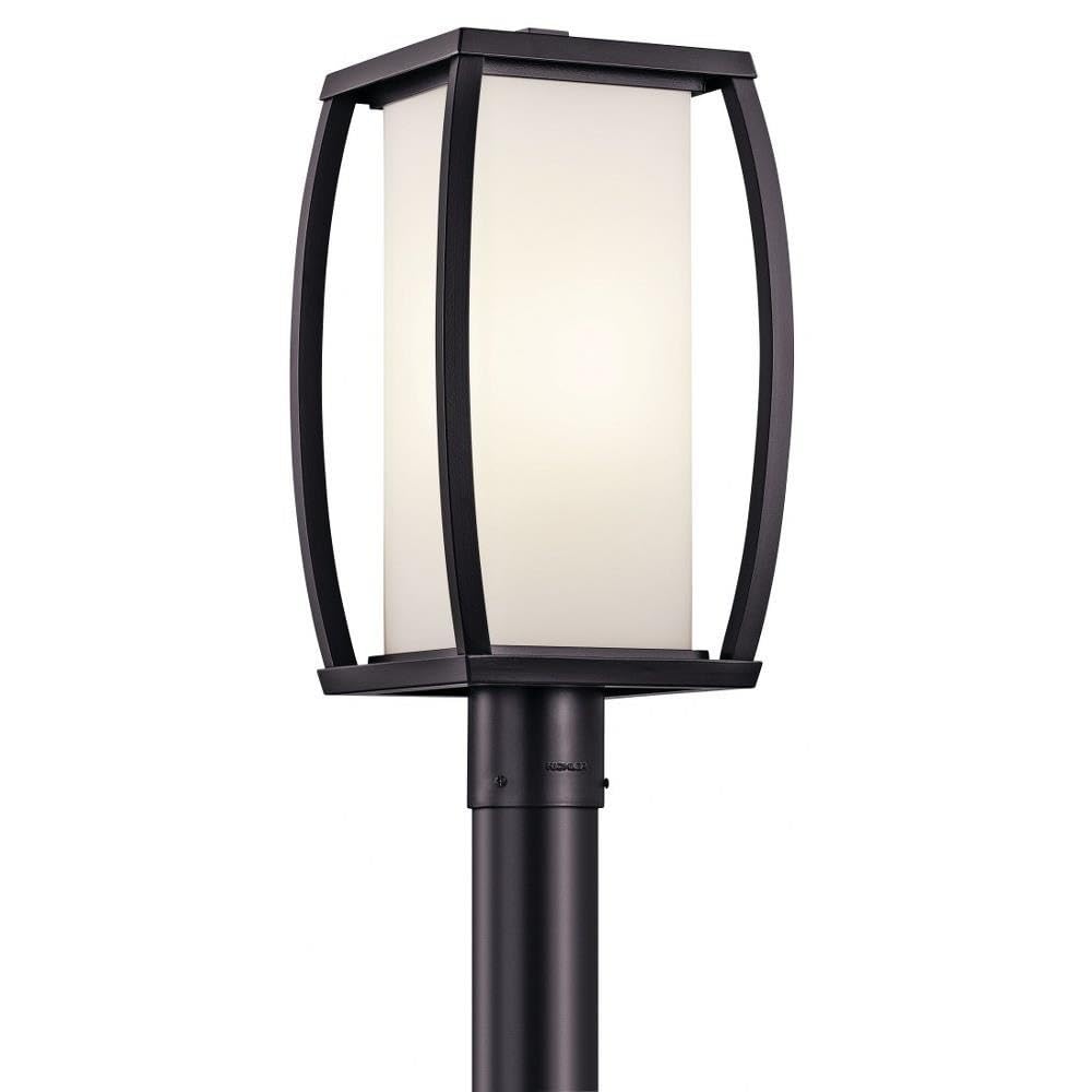 18.5 Inch Transitional Outdoor Post Mount Lantern - 9 Inch Wide Weatherproof Exterior Light Fixture for Porch, Garden & Pathway Lighting - Classic Design with Modern Touches - Model 147-Bel-564142