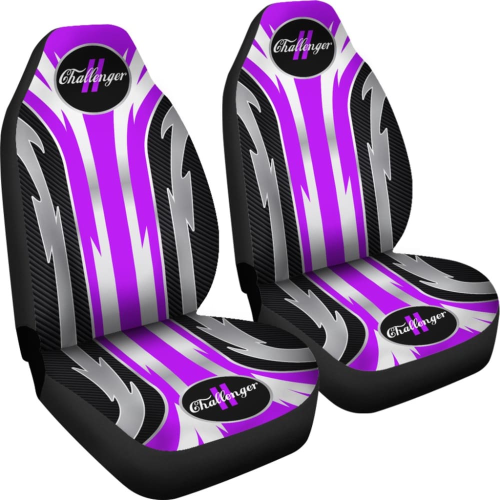 Premium Purple Dodge Challenger Seat Covers - Universal Fit for 2008-2023 Models - Soft Neoprene Fabric - Perfect for Road Trips & Car Shows