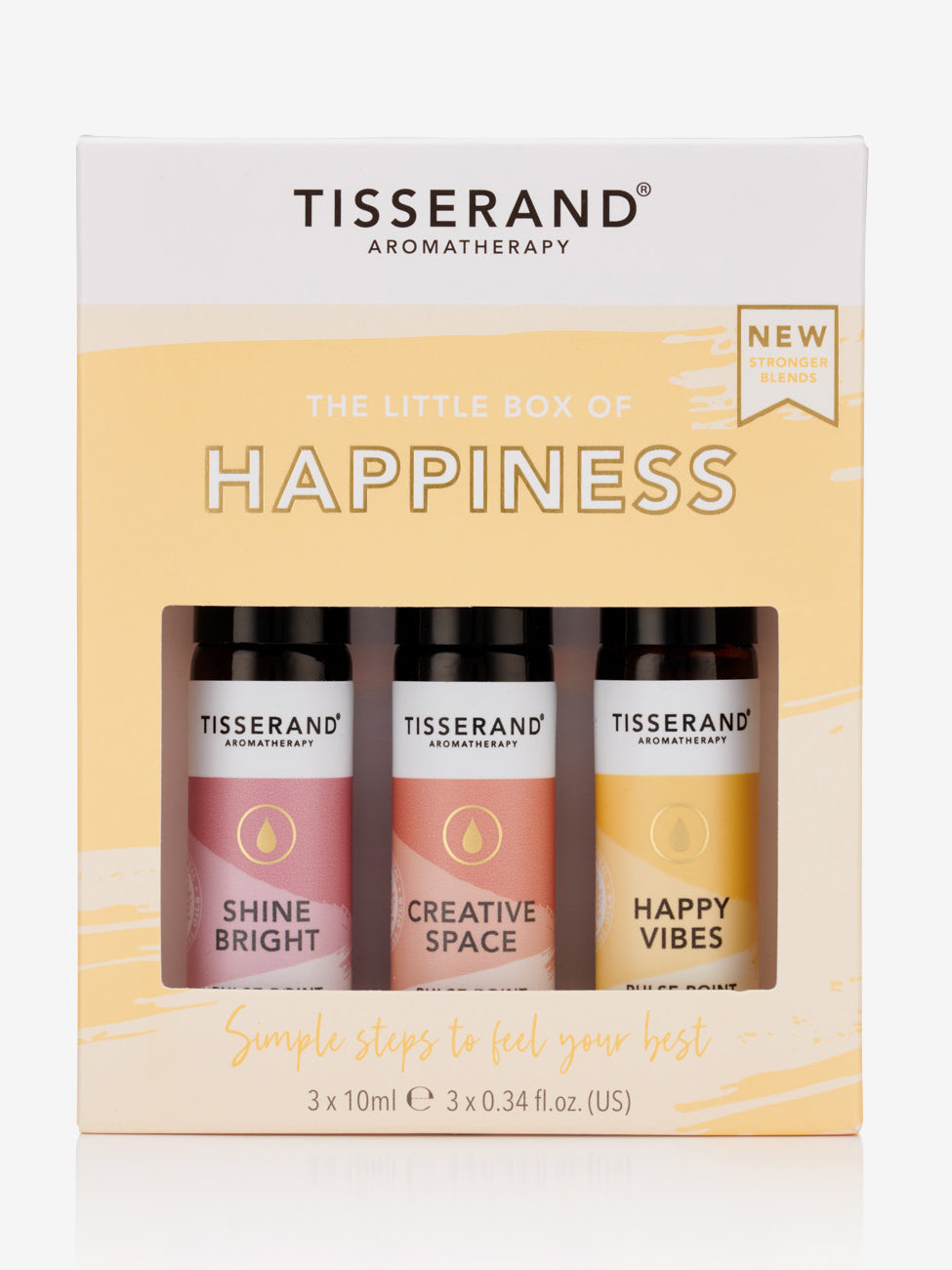 Tisserand The Little Box of Happiness - Aromatherapy Essential Oil Gift Set for Relaxation, Stress Relief & Self-Care - Perfect for Home, Office & Spa Use