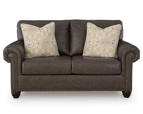 Roxmere Umber Loveseat 5550335 - Modern Two-Seater Sofa for Living Room, Perfect for Small Spaces & Cozy Home Decor