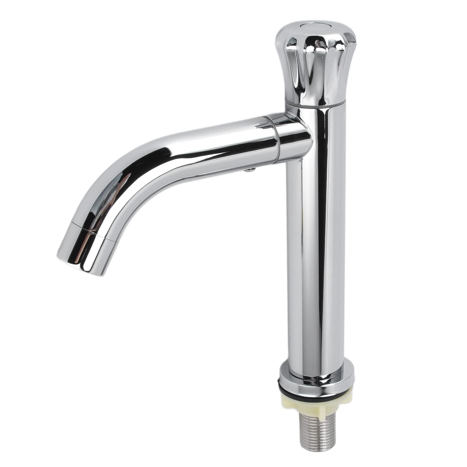 Cold Water Faucet with Round Handle - G12 Sink Faucet for Kitchen, High Pressure Resistant Gravity Casting with Rotary Core & Bend Nozzle | Perfect for Modern Kitchens & RV Plumbing