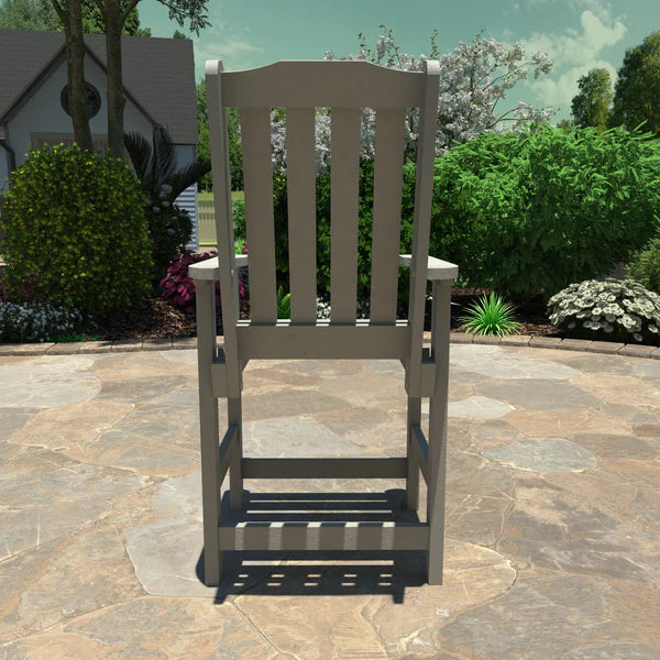 Lehigh Counter Height Outdoor Armchair - Patio Bar Stool with Weather-Resistant Design for Backyard, Deck, and Poolside Use