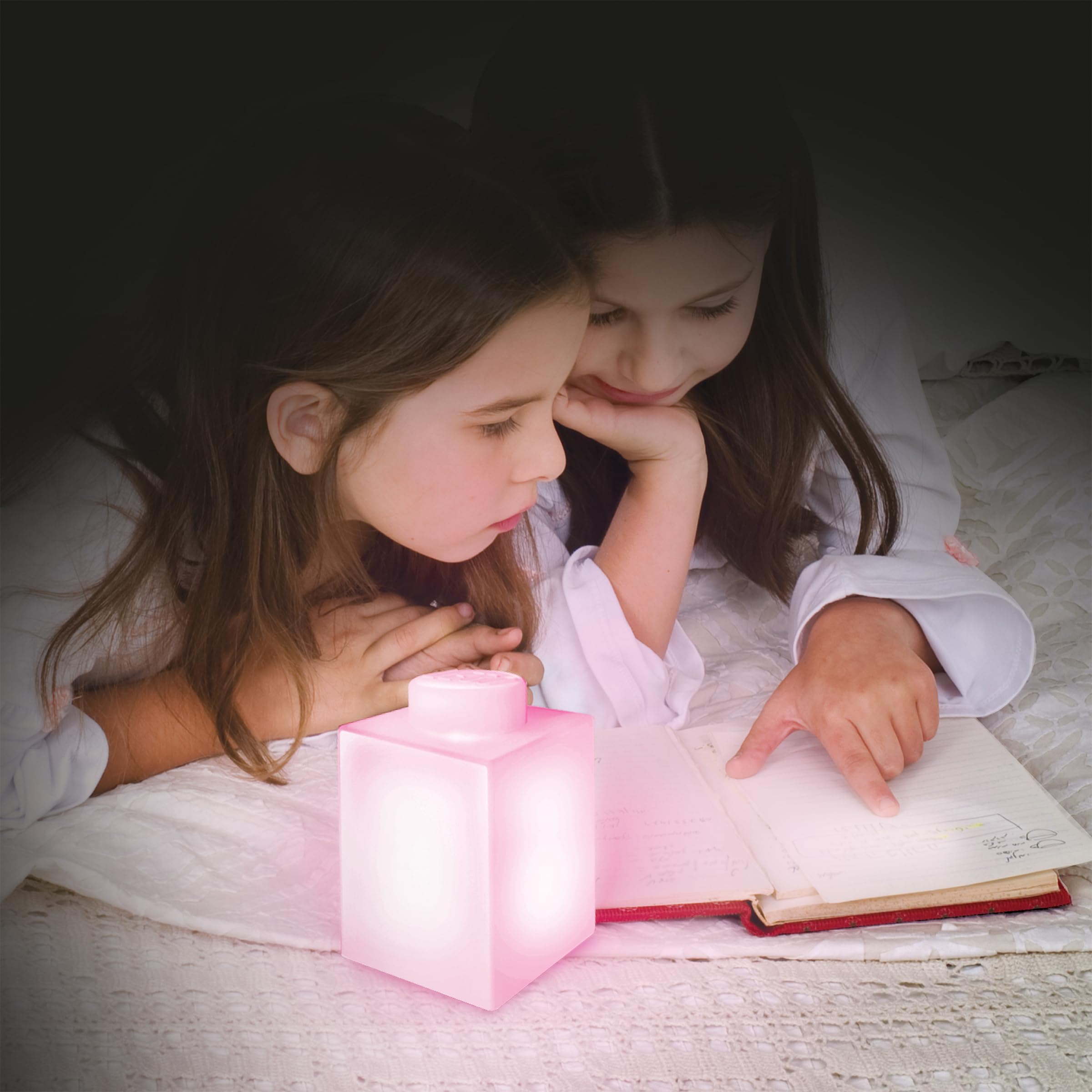 LEGO Classic 1x1 Pink Silicone Night Light - 3