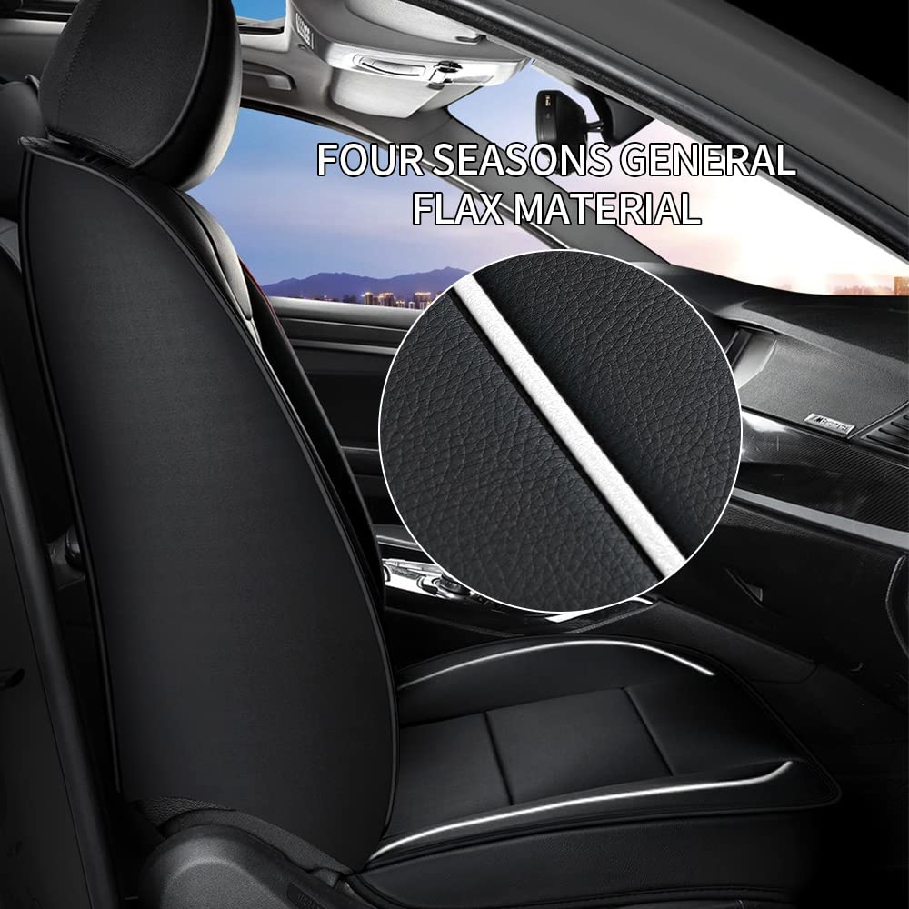 Premium Faux Leather Front Seat Covers for Subaru Impreza 2012-2024 - Black Car Seat Protectors (2-Piece Set) | Durable Comfort & Style for Daily Commute & Road Trips