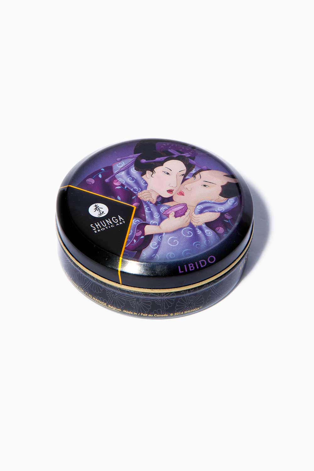 SHUNGA Small Massage Oil Candle - Aromatherapy Relaxation for Couples, Spa & Home Use