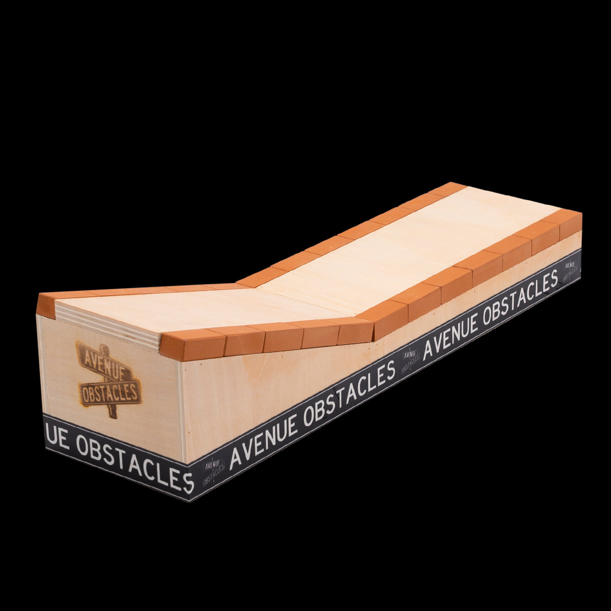 Avenue Fingerboard Ramp - Bricked Up Ledge for Skateboard Tricks | Perfect for Finger Skateboarding & Mini Ramp Practice at Home or Office