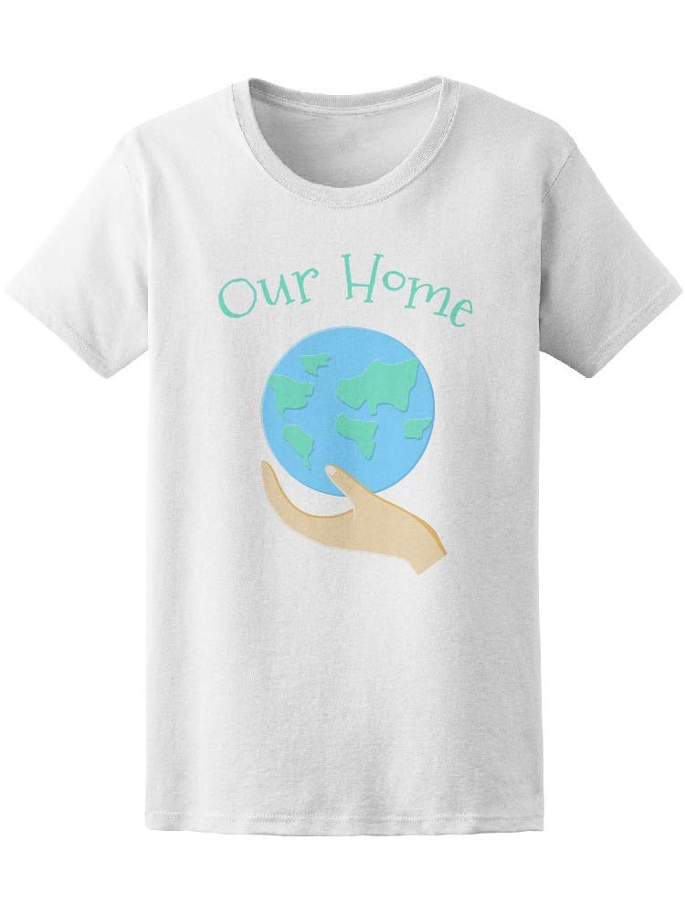 Eco-Friendly Earth Graphic Tee for Women - Sustainable Cotton T-Shirt for Casual Wear & Everyday Outfits