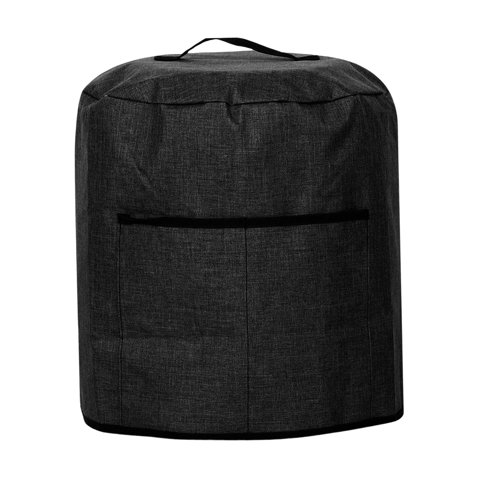 Dual Layer Air Fryer Cover - Dustproof, Easy to Clean Protective Travel Cover for Air Fryers & Cookware - Perfect for Kitchen Storage, Camping & Outdoor Cooking (Black)
