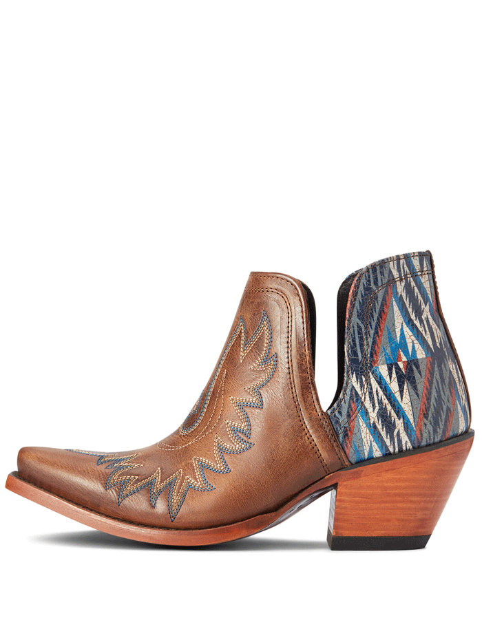 Ariat Women's Dixon Chimayo Western Boots in Fiery Tan - Perfect for Country Dancing, Rodeos, and Western Fashion Outfits