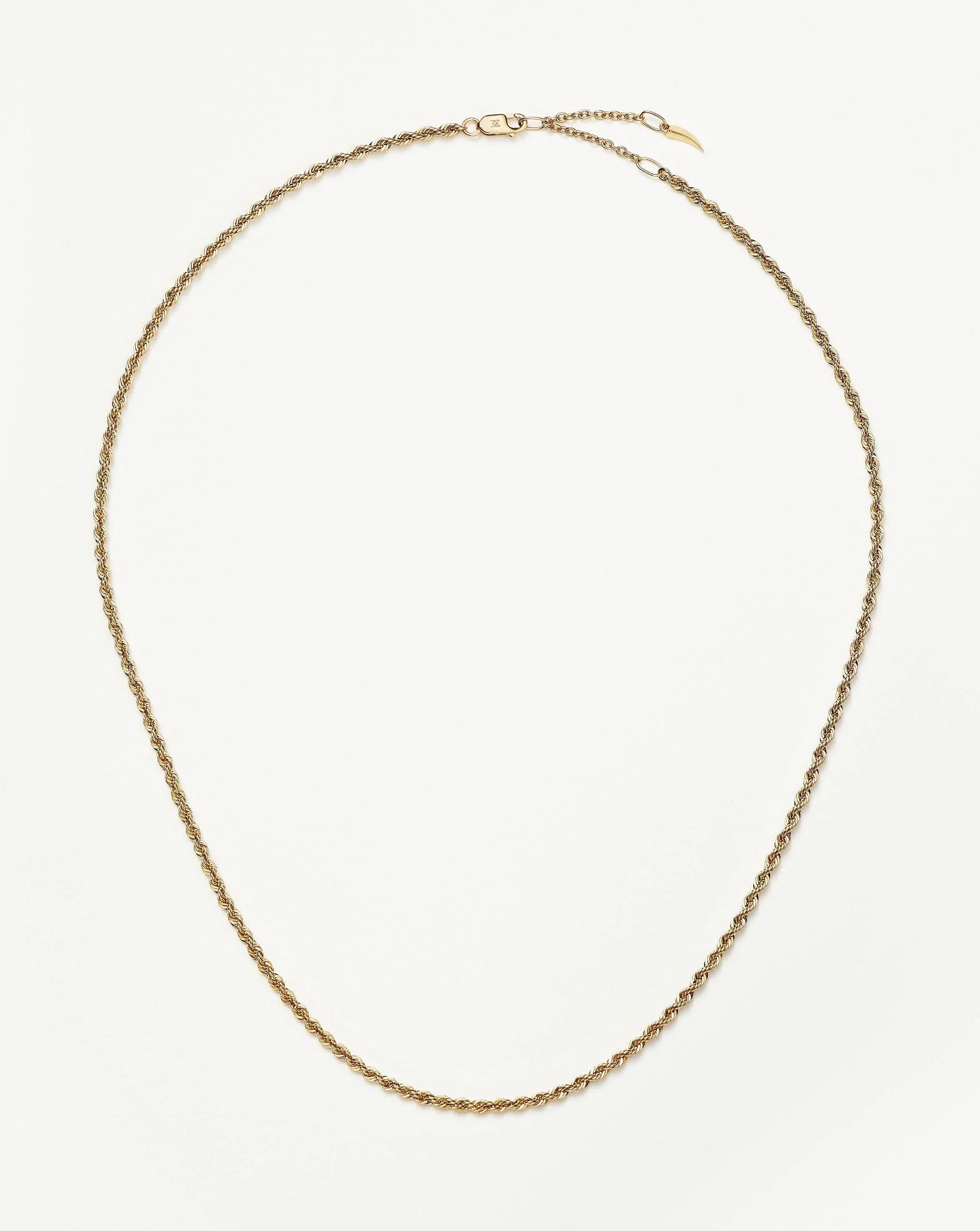 Elegant Classic Rope Chain Necklace for Women - 14K Gold Plated Stainless Steel Jewelry - Perfect for Everyday Wear, Date Nights & Special Occasions