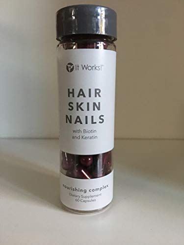 It Works! Hair Skin and Nails Supplement - Vegan Collagen Booster for Stronger Hair & Glowing Skin - Perfect for Beauty Routines and Wellness Lifestyles